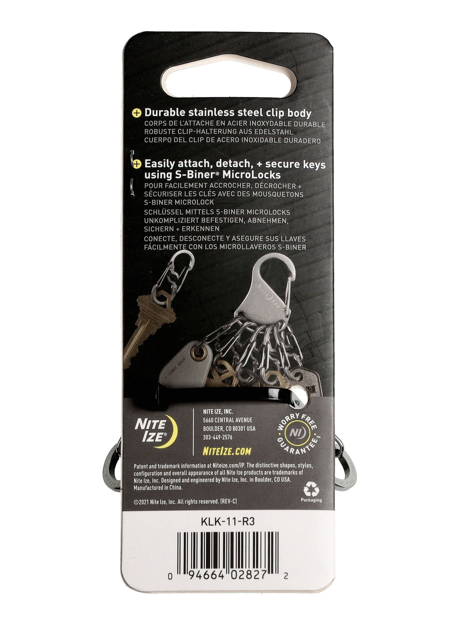 Vponka Nite Ize S-Biner KeyRack Locker - steel