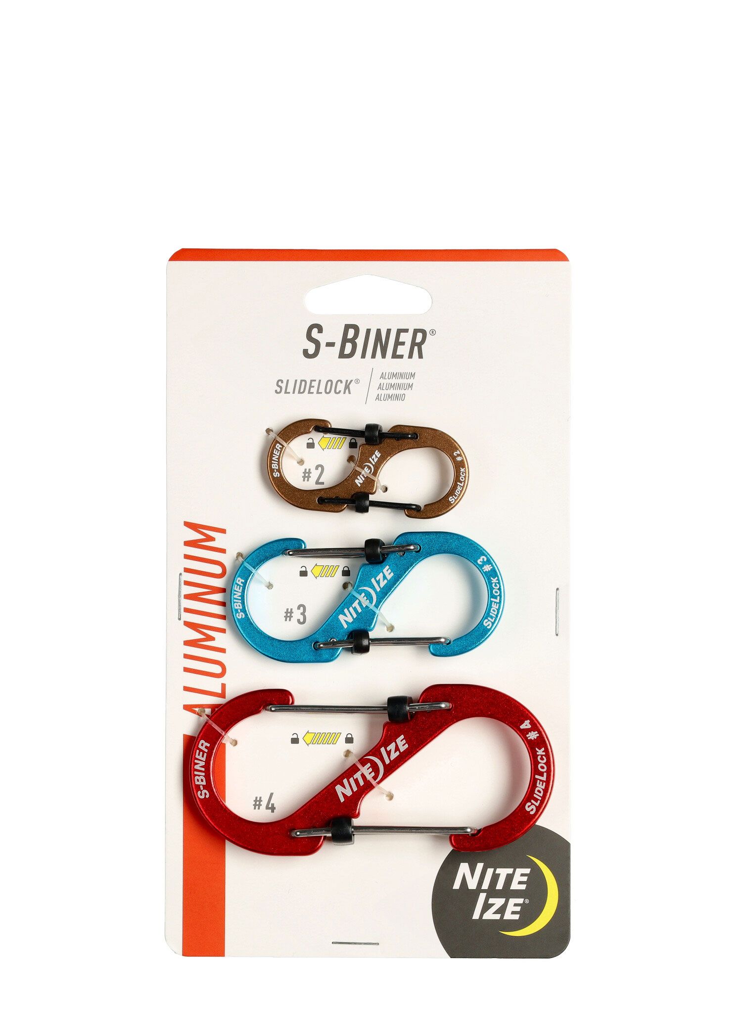 Vponka za opremo Nite Ize S-Biner SlideLock Aluminum Combo 3 Pack