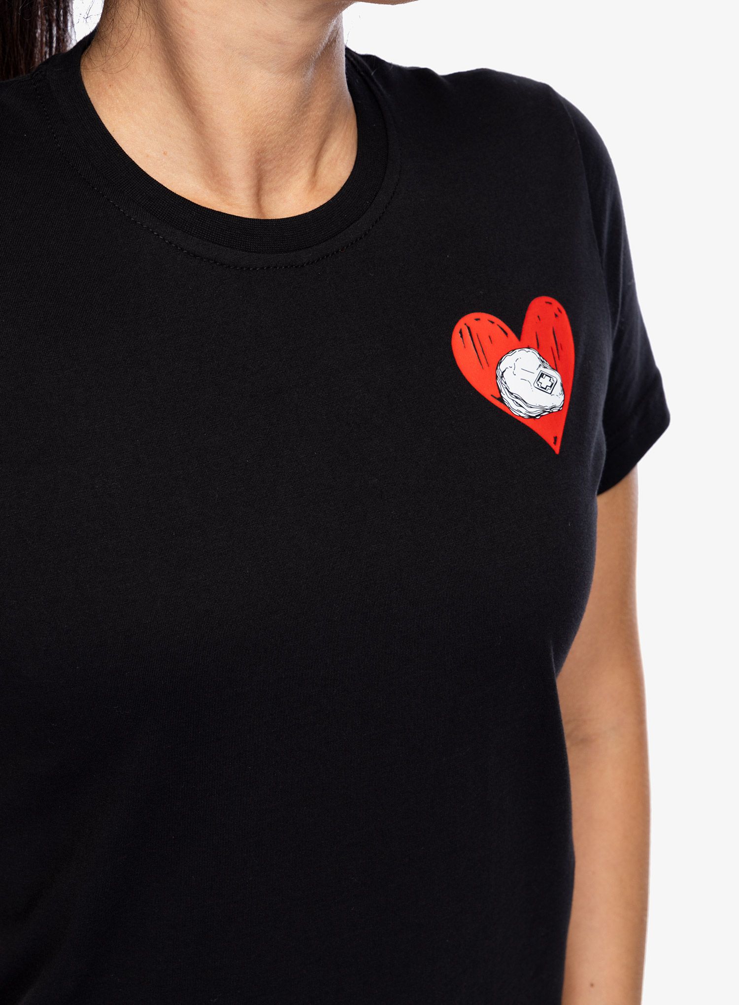 Ženska bombažna majica Nograd Coeur De Pierre - black