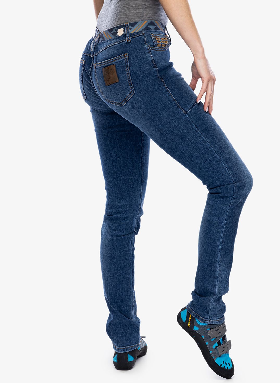 Ženske plezalne hlače Nograd Legend Denim - denim blue stone