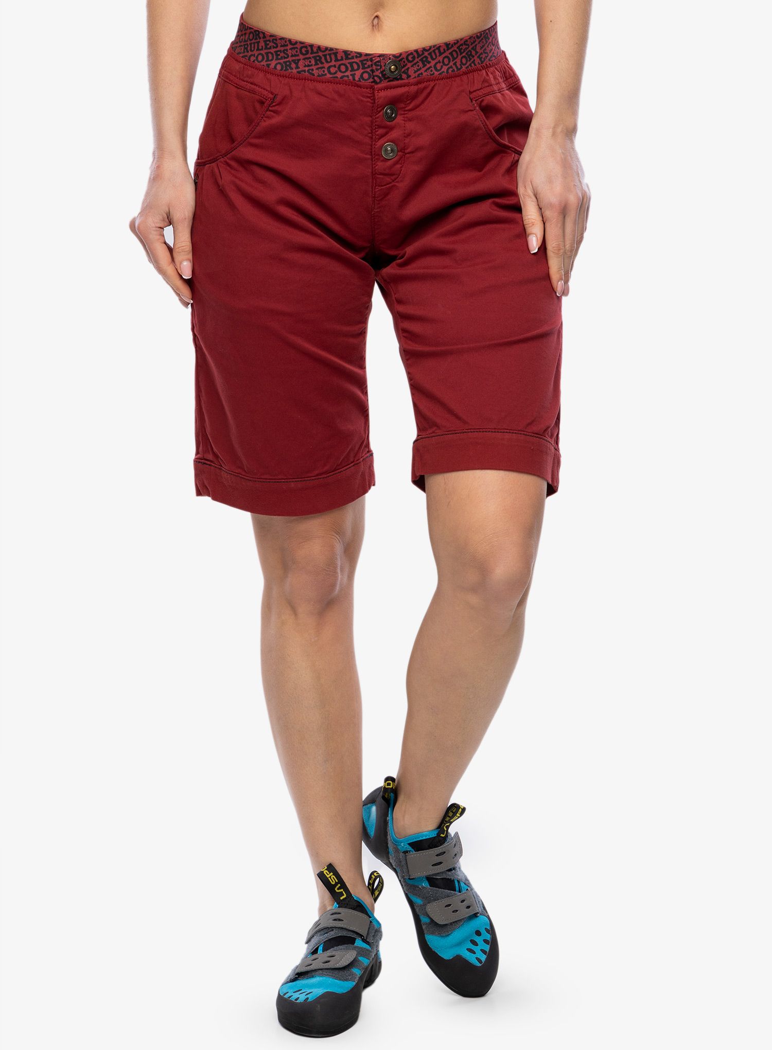 Ženske plezalne kratke hlače Nograd Sahel Short - dark red