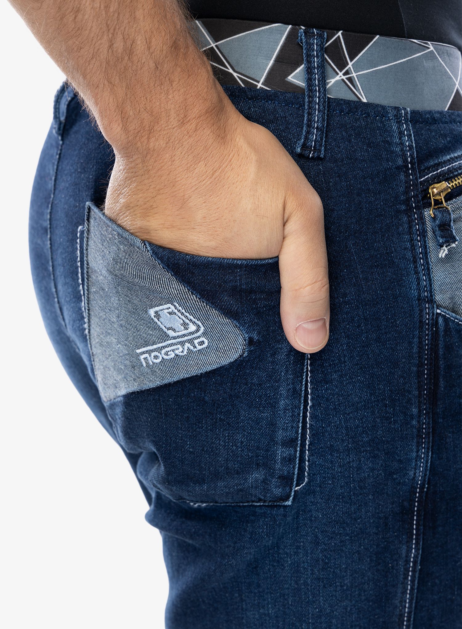 Plezalne hlače Nograd Yaniro Pants Denim - denim