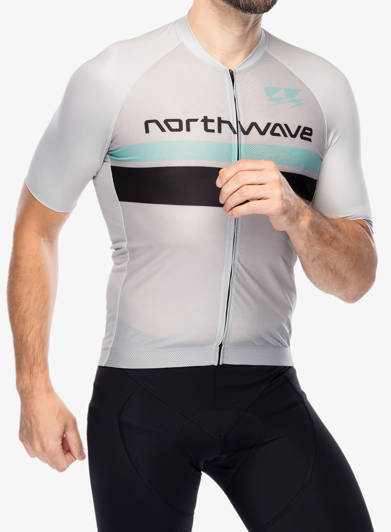 Kolesarska majica Northwave Blade Air 2 Jersey Short Sleeve - light grey