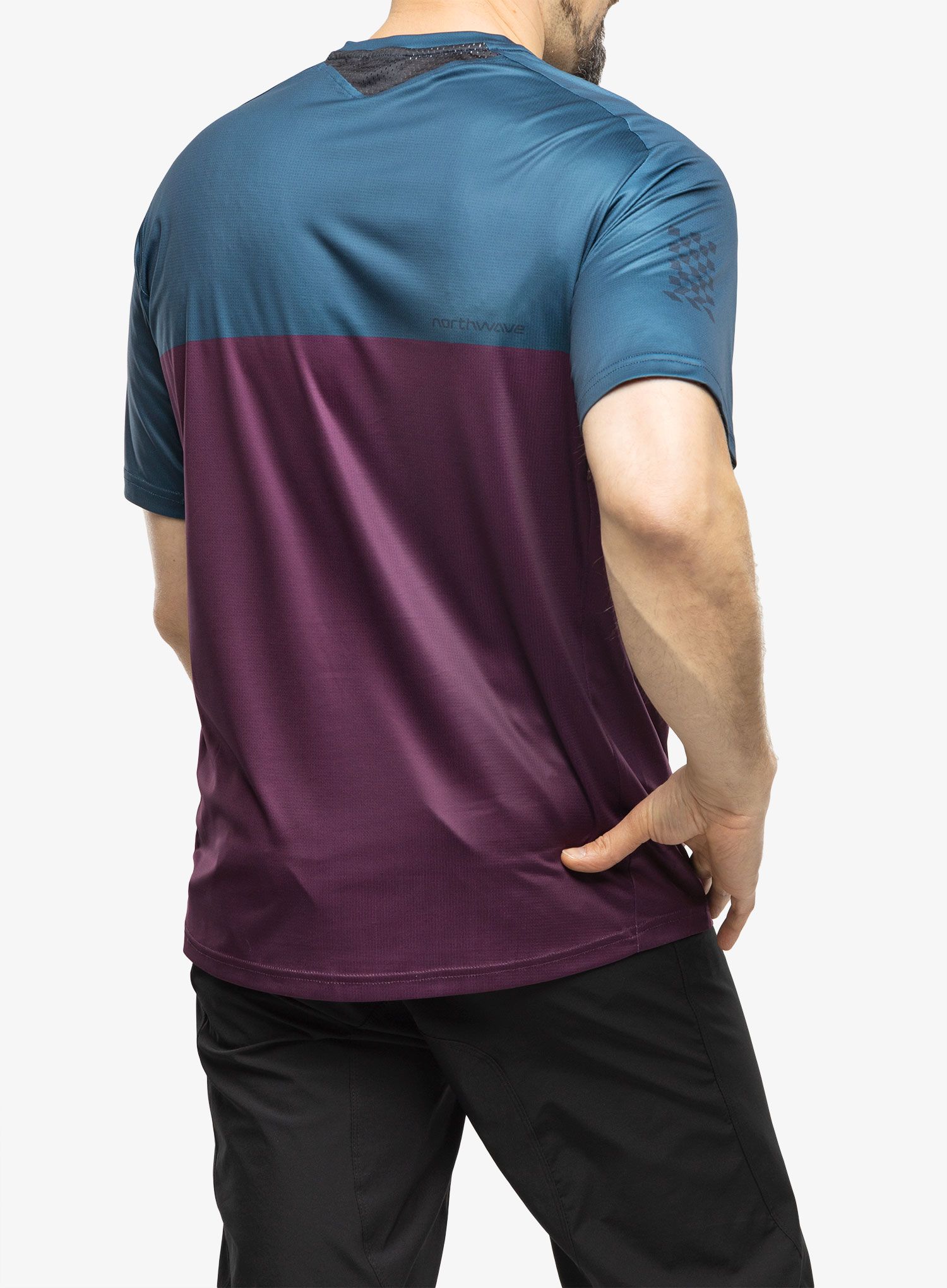 Kolesarska majica Northwave Edge Jersey Short Sleeve  - deep blue/purple
