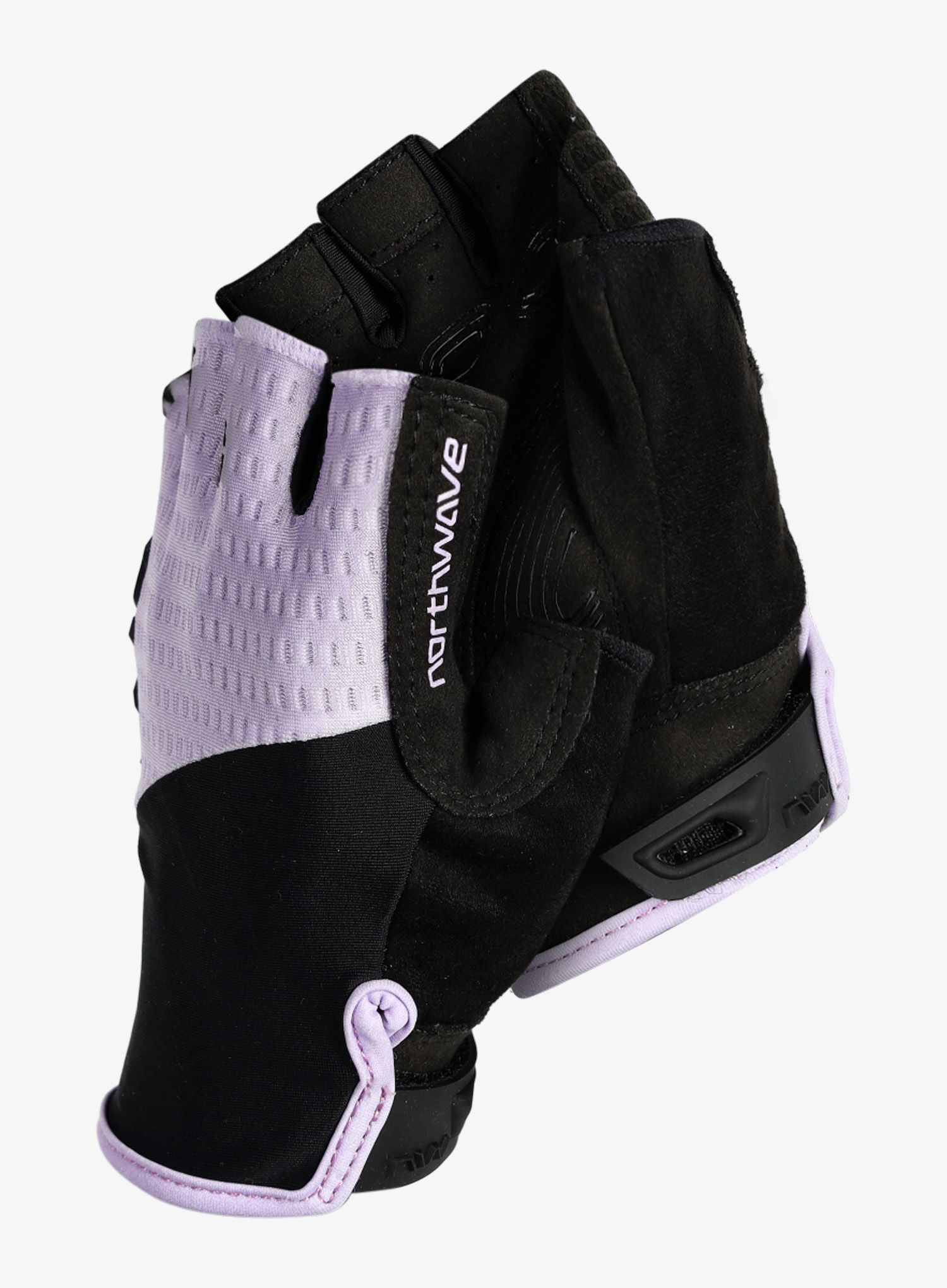 Ženske kolesarske rokavice Northwave Fast Short Finger Glove - black/lilac