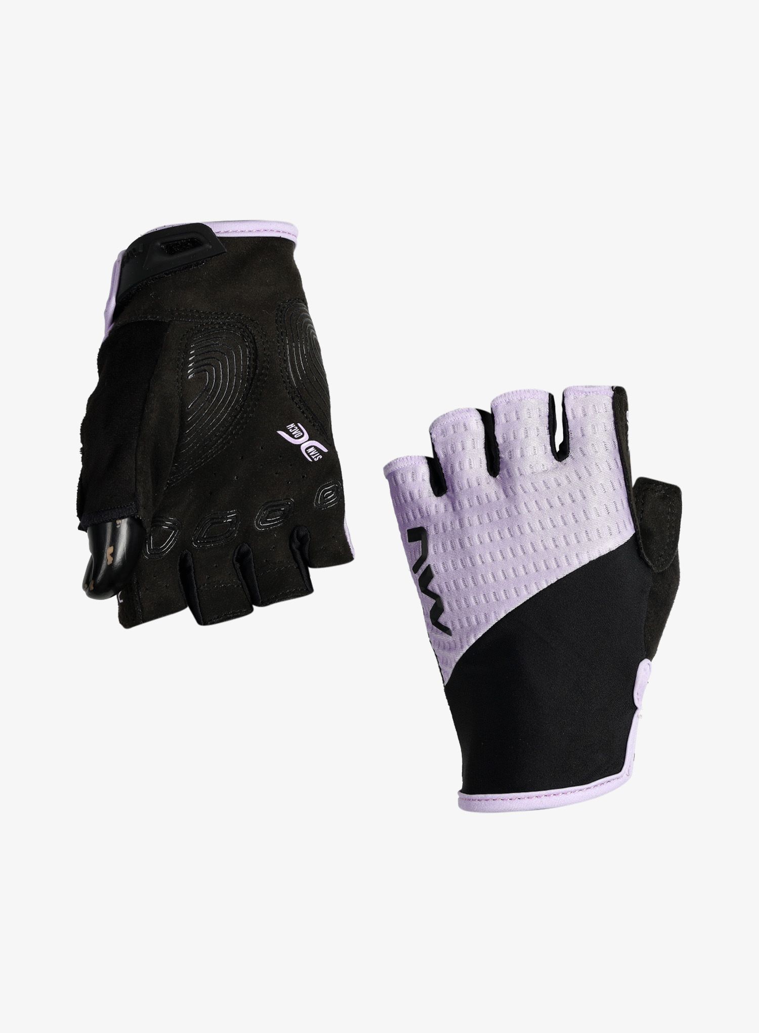 Ženske kolesarske rokavice Northwave Fast Short Finger Glove - black/lilac