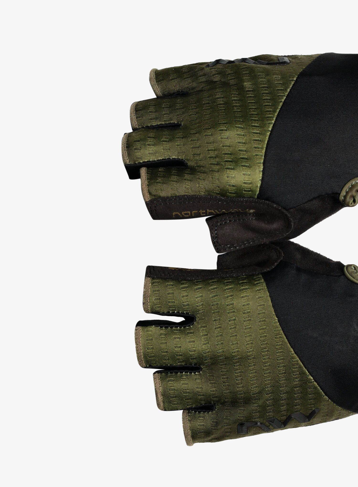 Kolesarske rokavice Northwave Fast Short Finger Glove - forest green/black