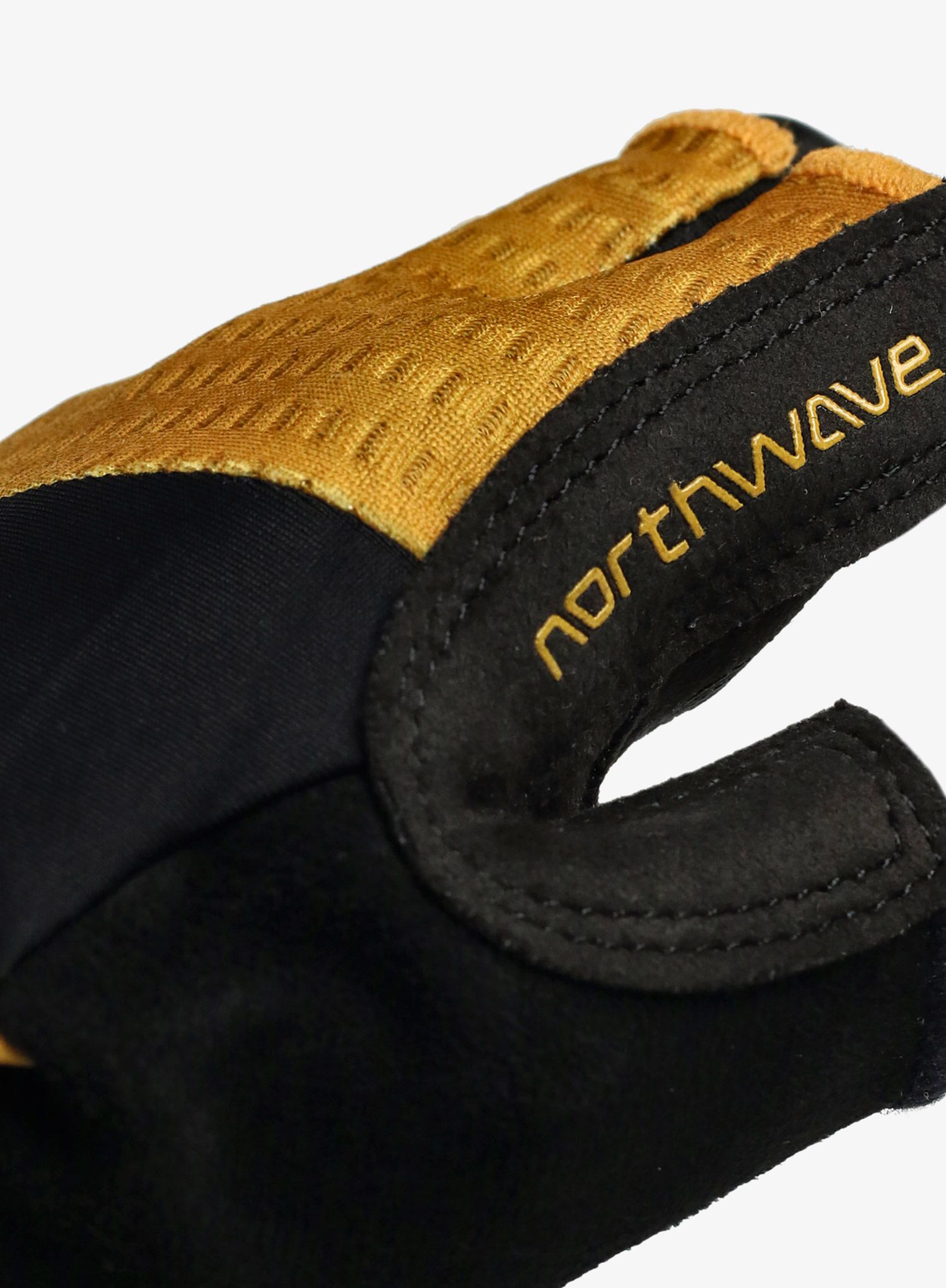 Kolesarske rokavice Northwave Fast Short Finger Glove - ochre/black