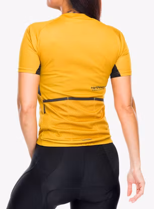 Ženska kolesarska majica Northwave Force Evo Jersey Short Sleeve - ochre