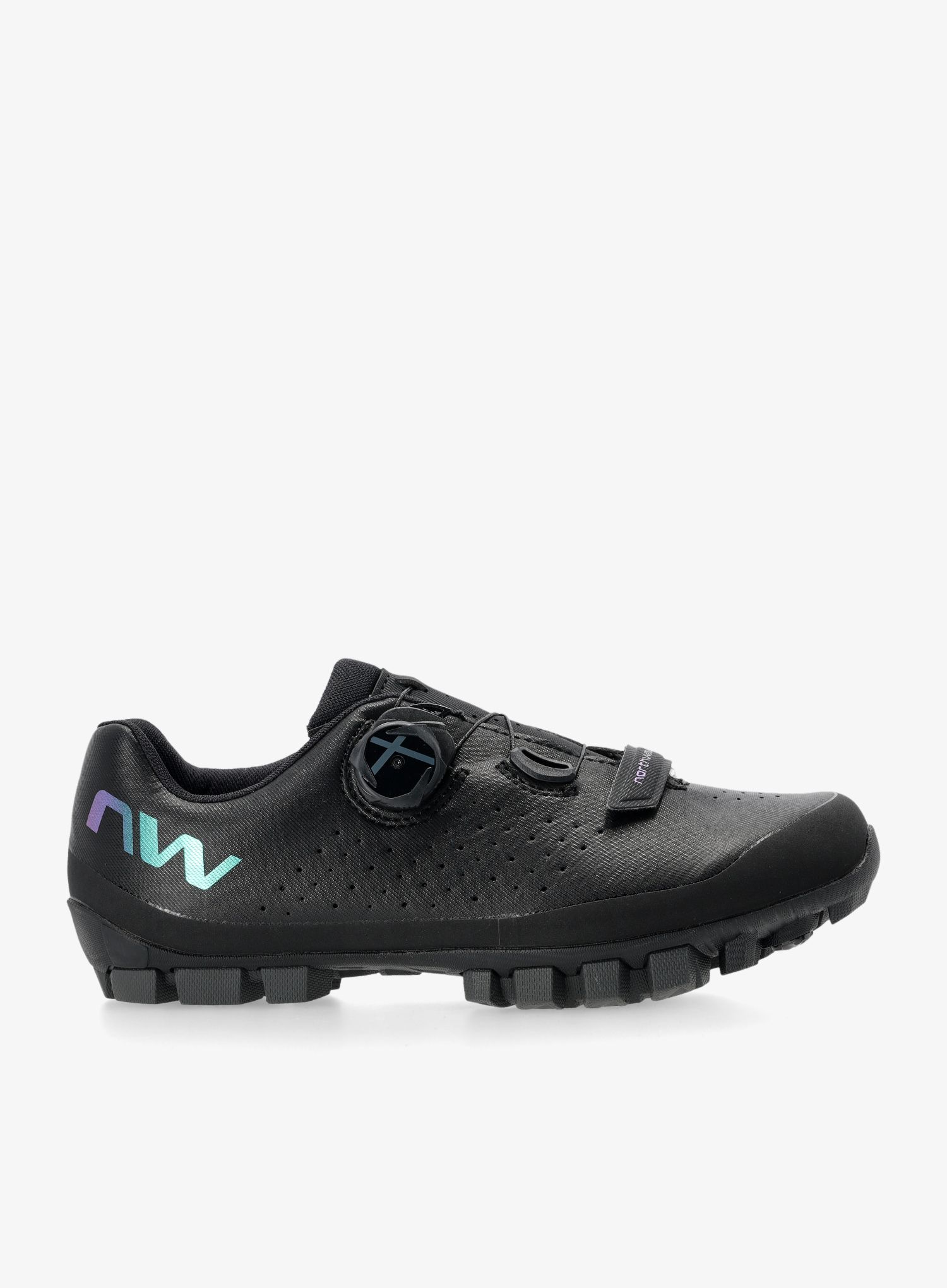 Ženski kolesarski čevlji Northwave Hammer Plus - black/iridescent