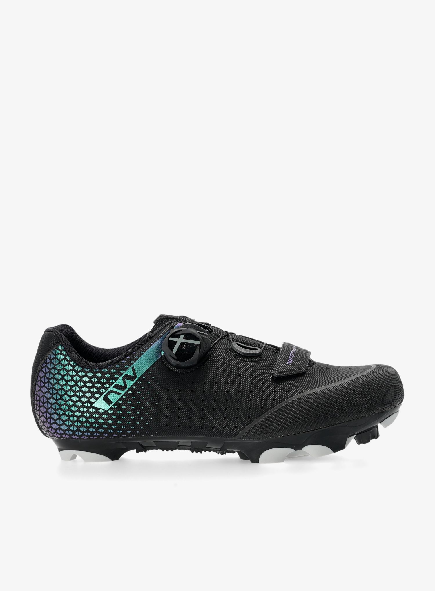 Ženski kolesarski čevlji Northwave Origin Plus 2 - black/iridescent