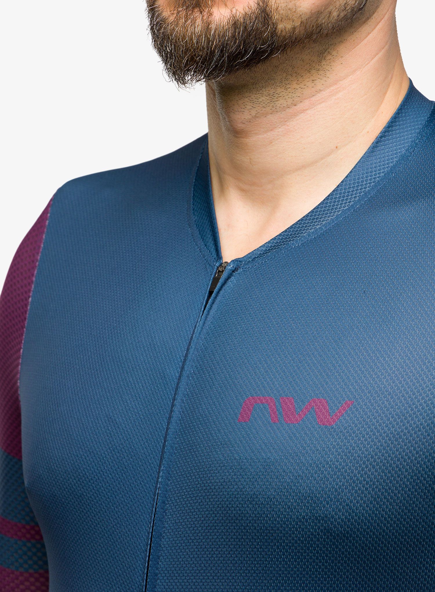 Kolesarska majica Northwave Storm Air Jersey Short Sleeve  - deep blue/purple