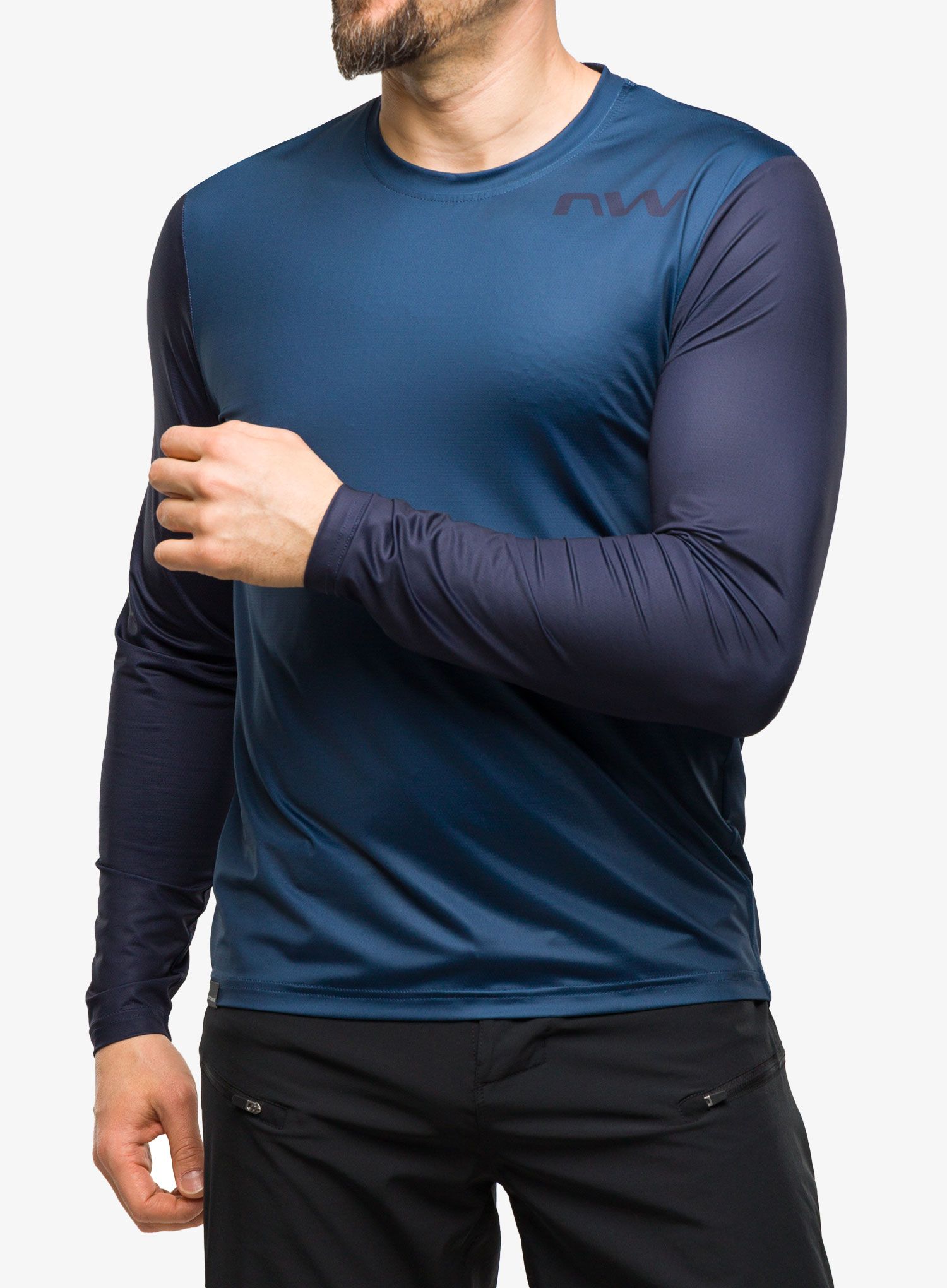 Kolesarska jopa Northwave Xtrail 2 Jersey Long Sleeve  - deep blue