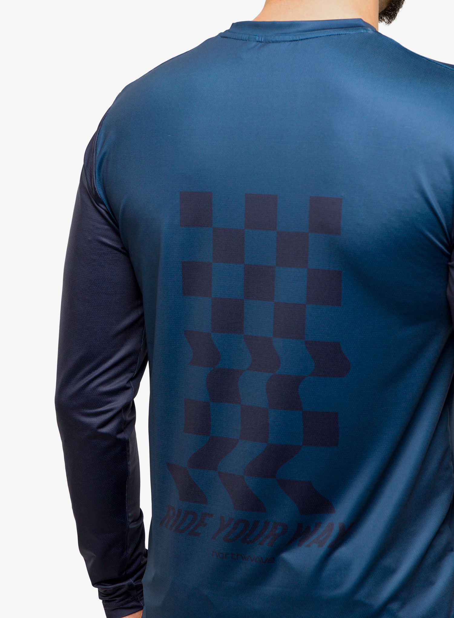 Kolesarska jopa Northwave Xtrail 2 Jersey Long Sleeve  - deep blue