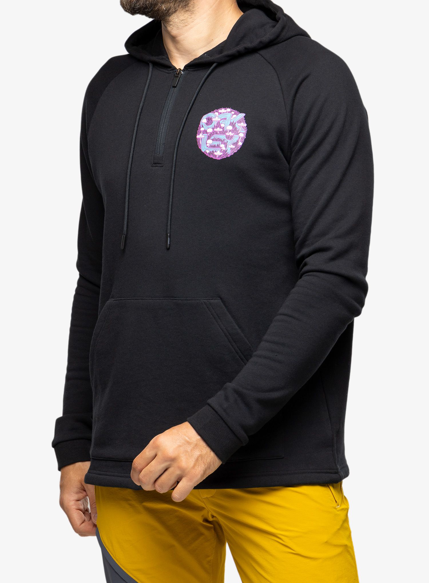 Jopica s kapuco Oakley Agaricus Nassa 1/4 Zip Hoodie - blackout