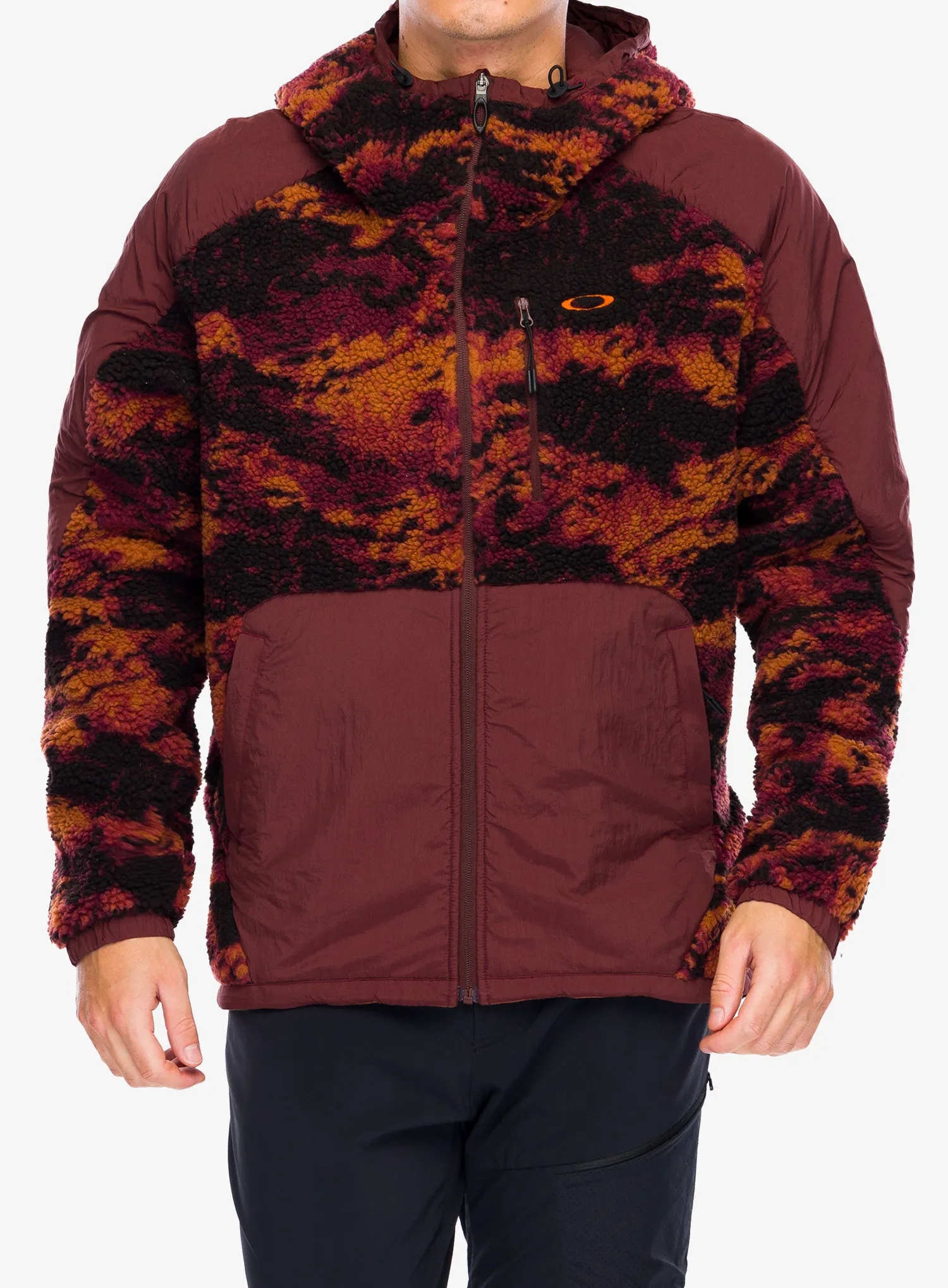 Flis Oakley Caribou Full Zip Sherpa - tiger camo red