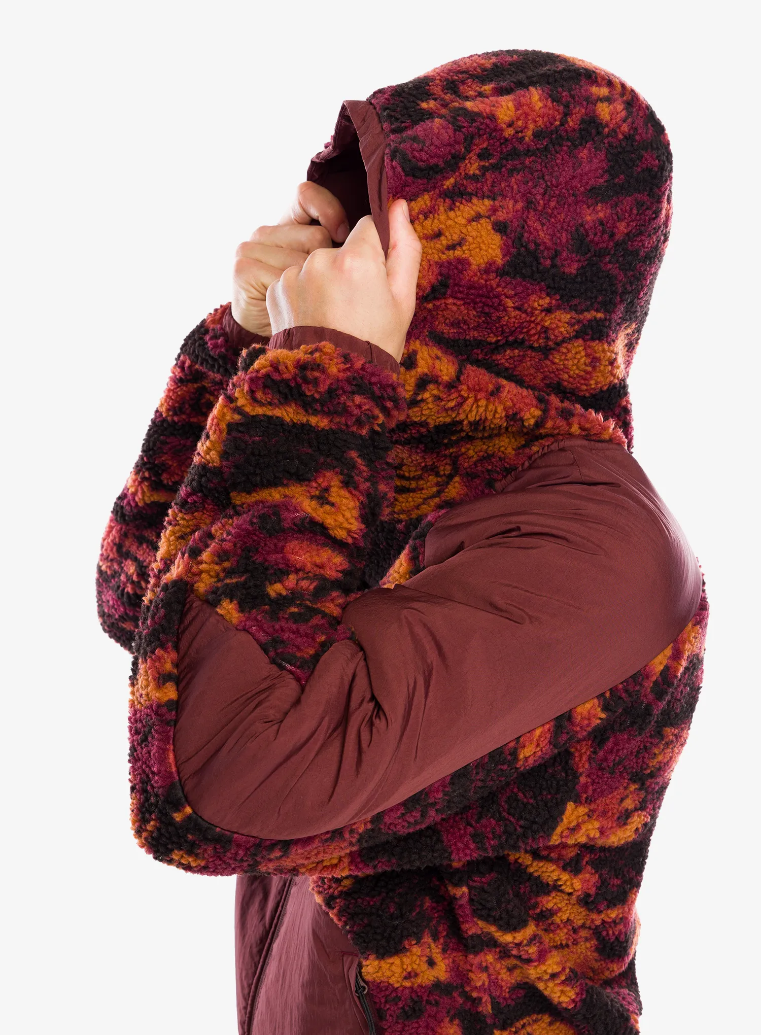 Flis Oakley Caribou Full Zip Sherpa - tiger camo red