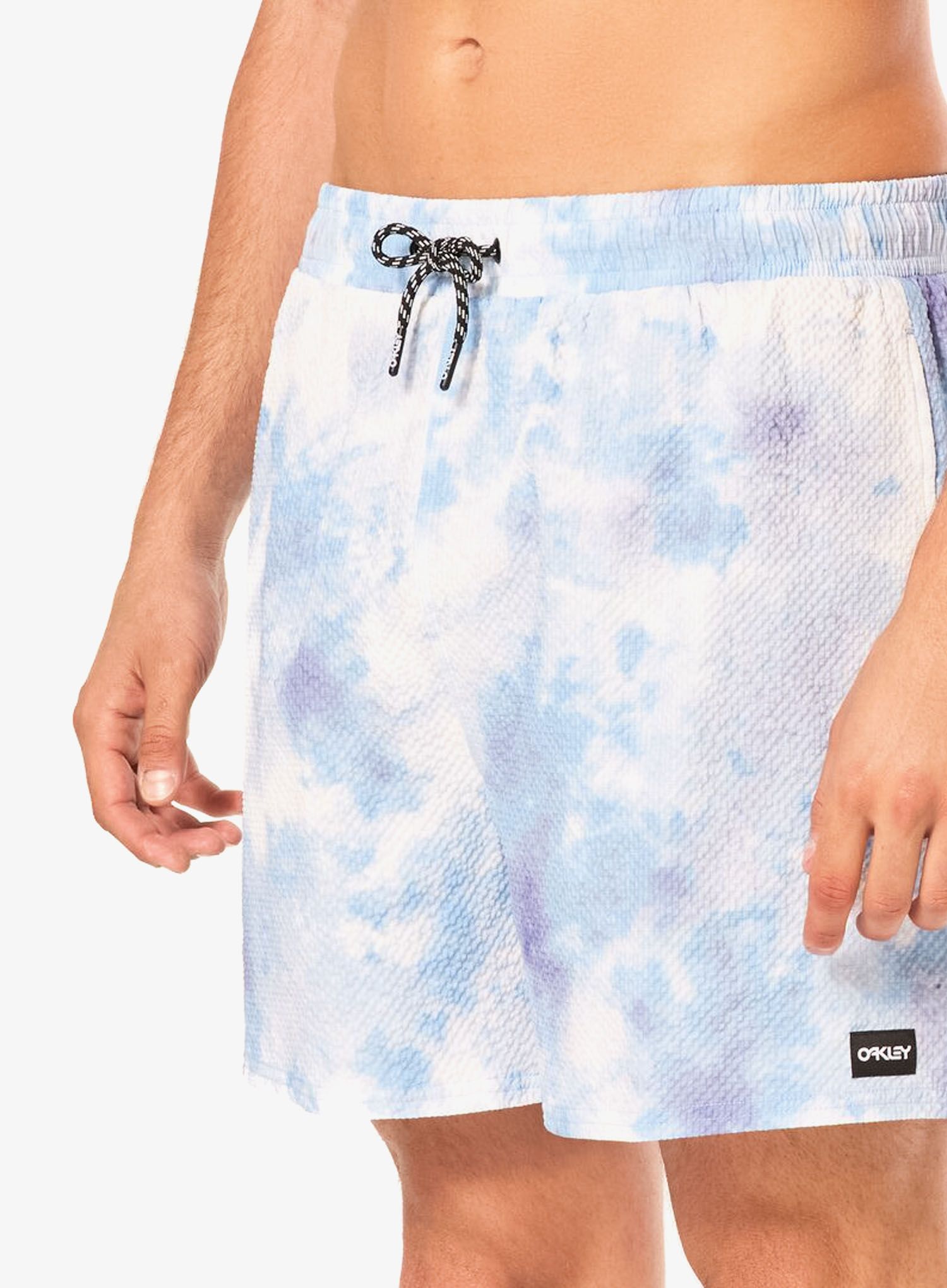 Kratke hlače Oakley Deco Palms Rc Beachshort - tie dye clouds lt blue