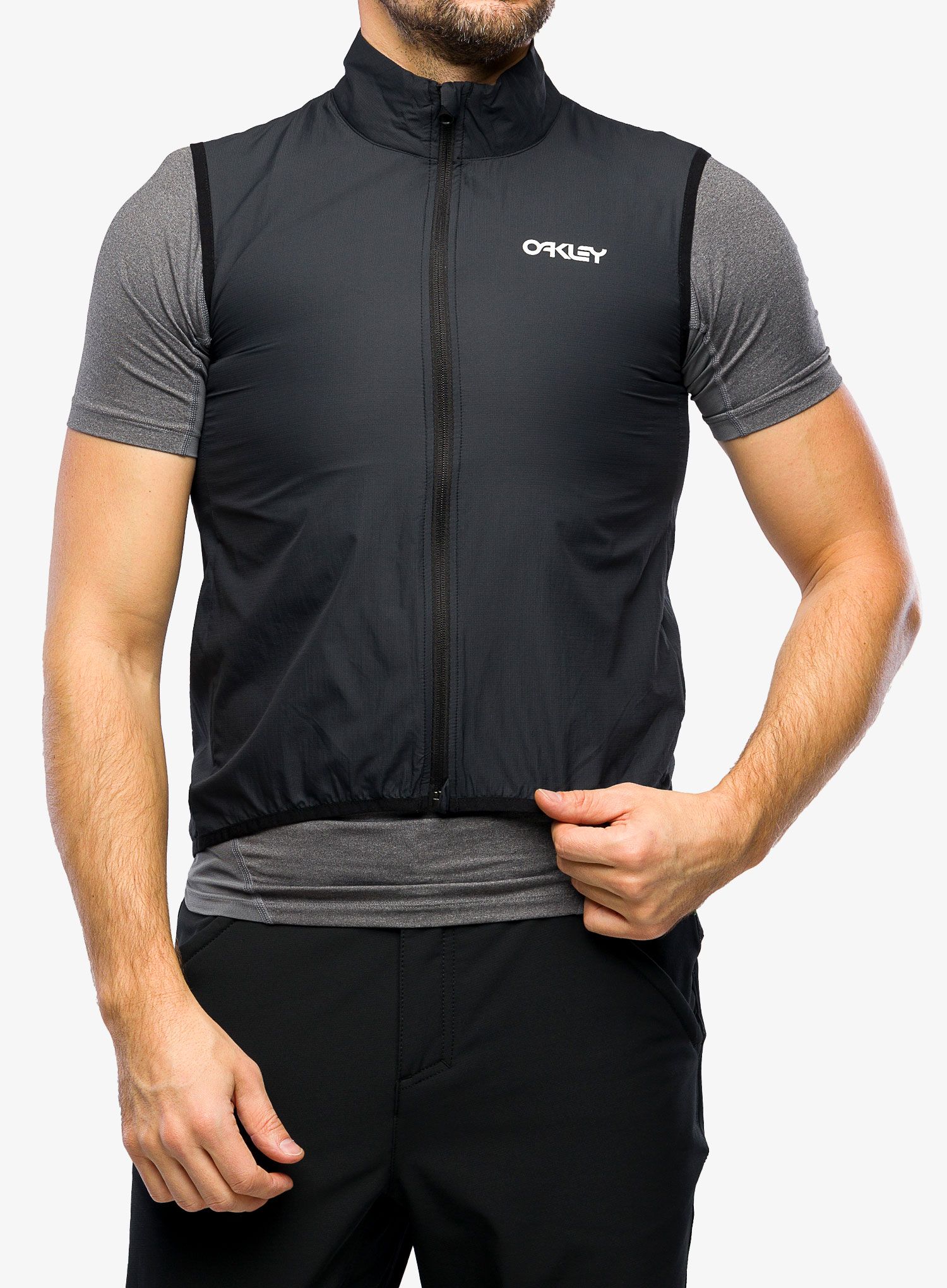 Moški brezrokavnik Oakley Elements Pkble Vest - blackout