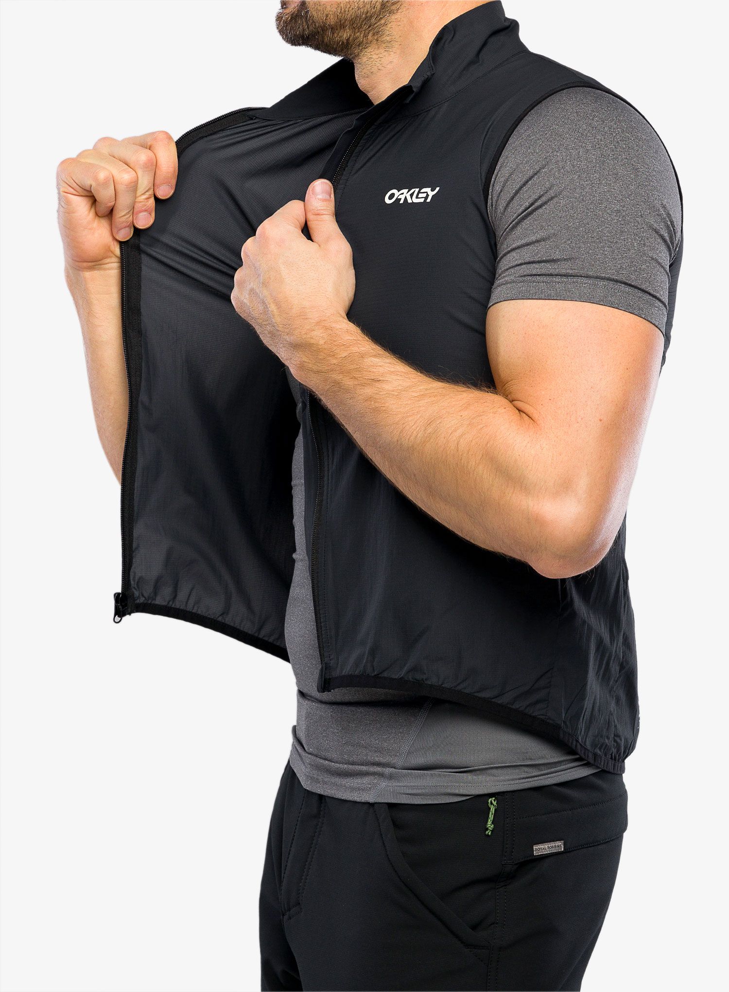 Moški brezrokavnik Oakley Elements Pkble Vest - blackout