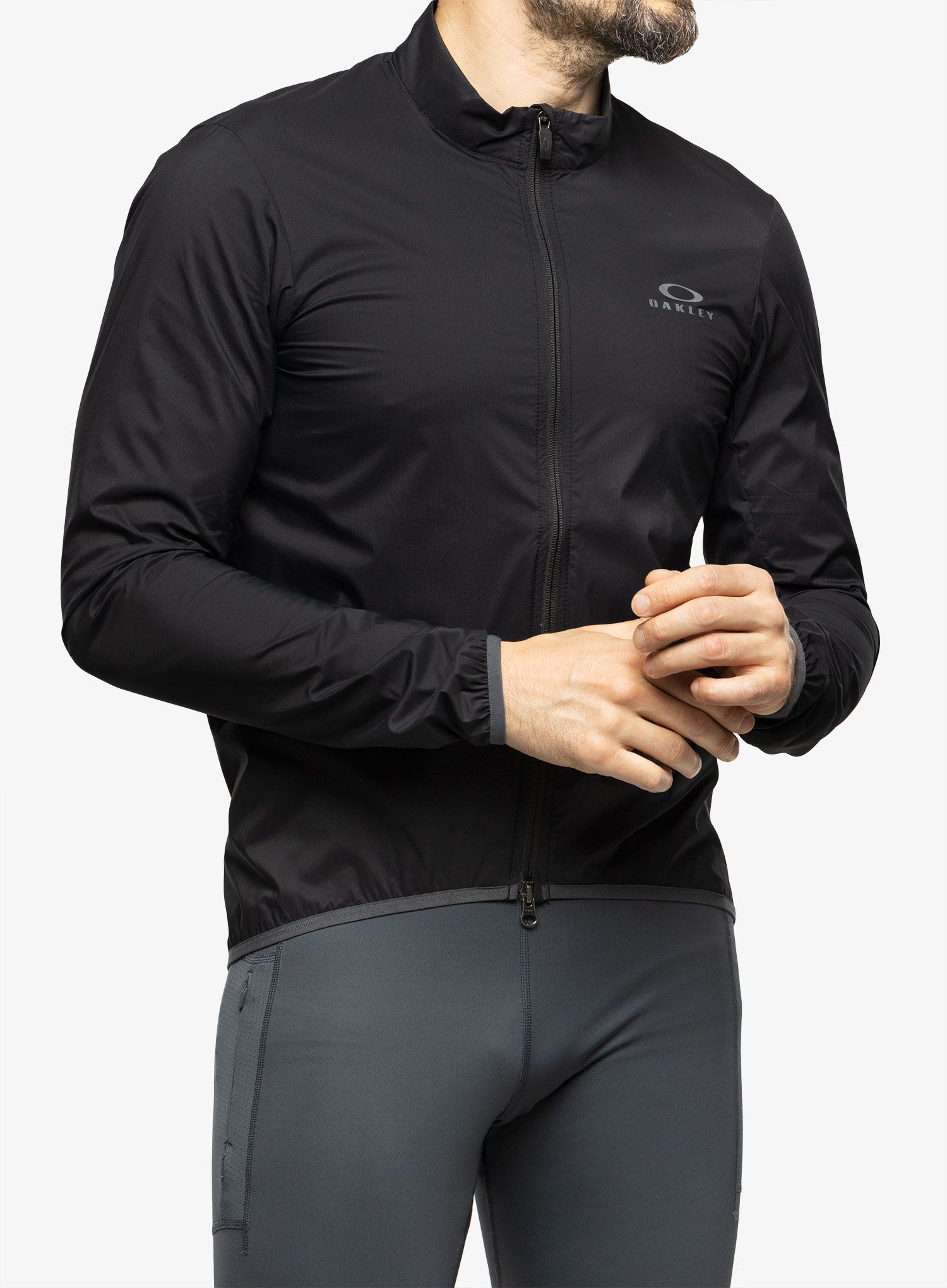 Kolesarska jakna Oakley Endurance PKBL Wind Jacket - blackout