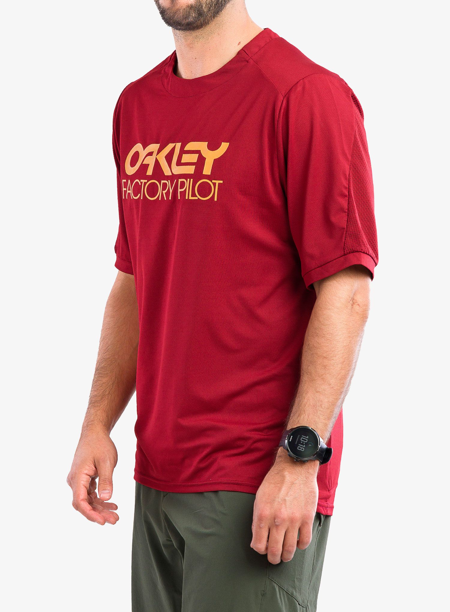 Športna majica Oakley Factory Pilot Mtb Ss Jersey Ii - iron red