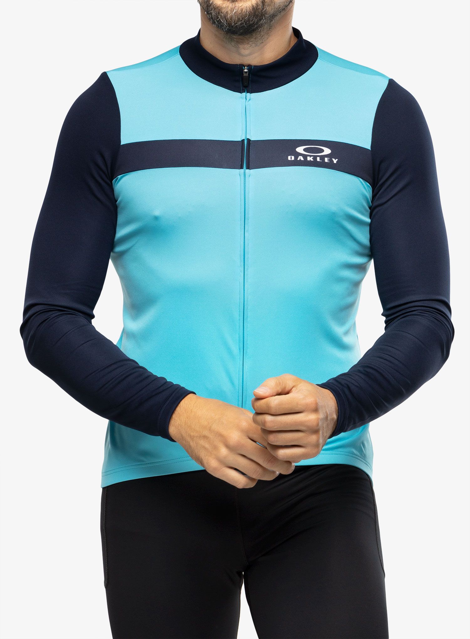 Kolesarska jopa Oakley Icon Classic L/S Jersey - bright blue