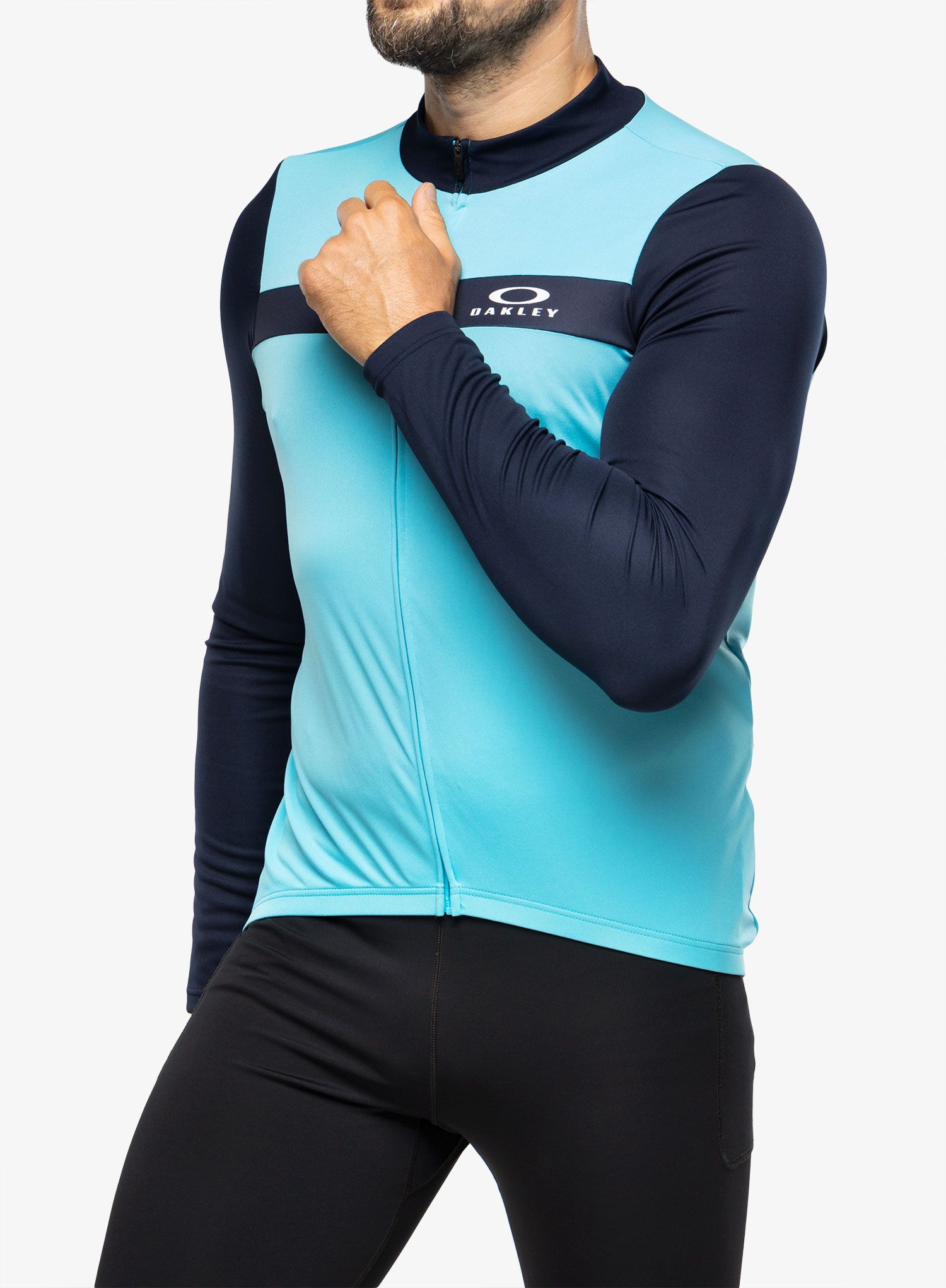 Kolesarska jopa Oakley Icon Classic L/S Jersey - bright blue