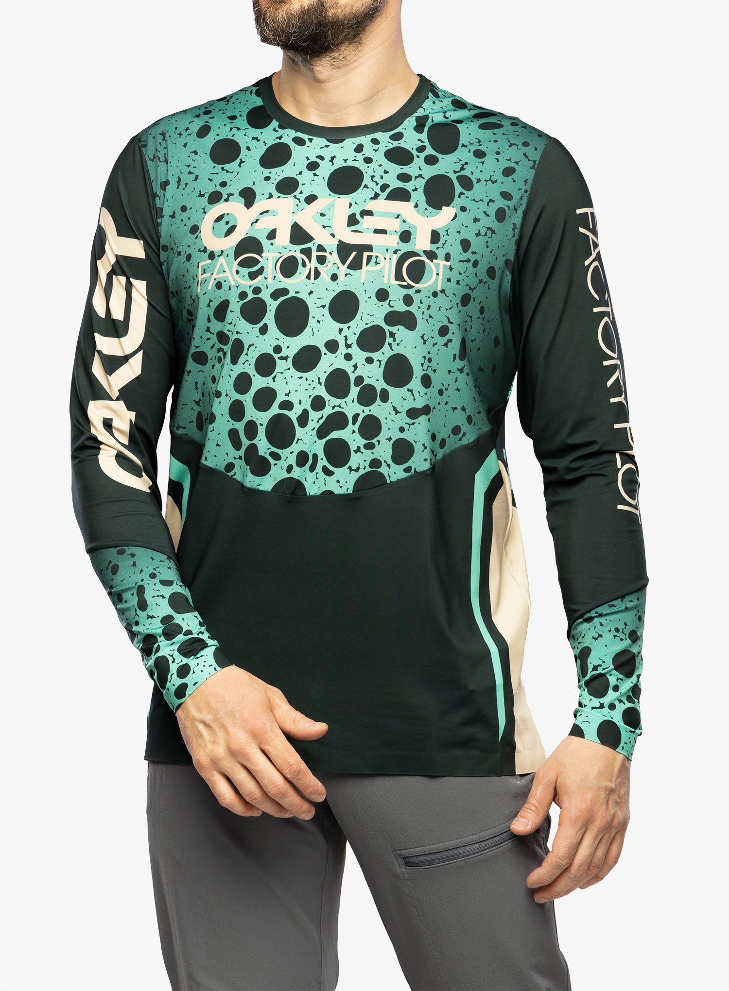 Kolesarska jopa Oakley Maven RC L/S Jersey - green frog