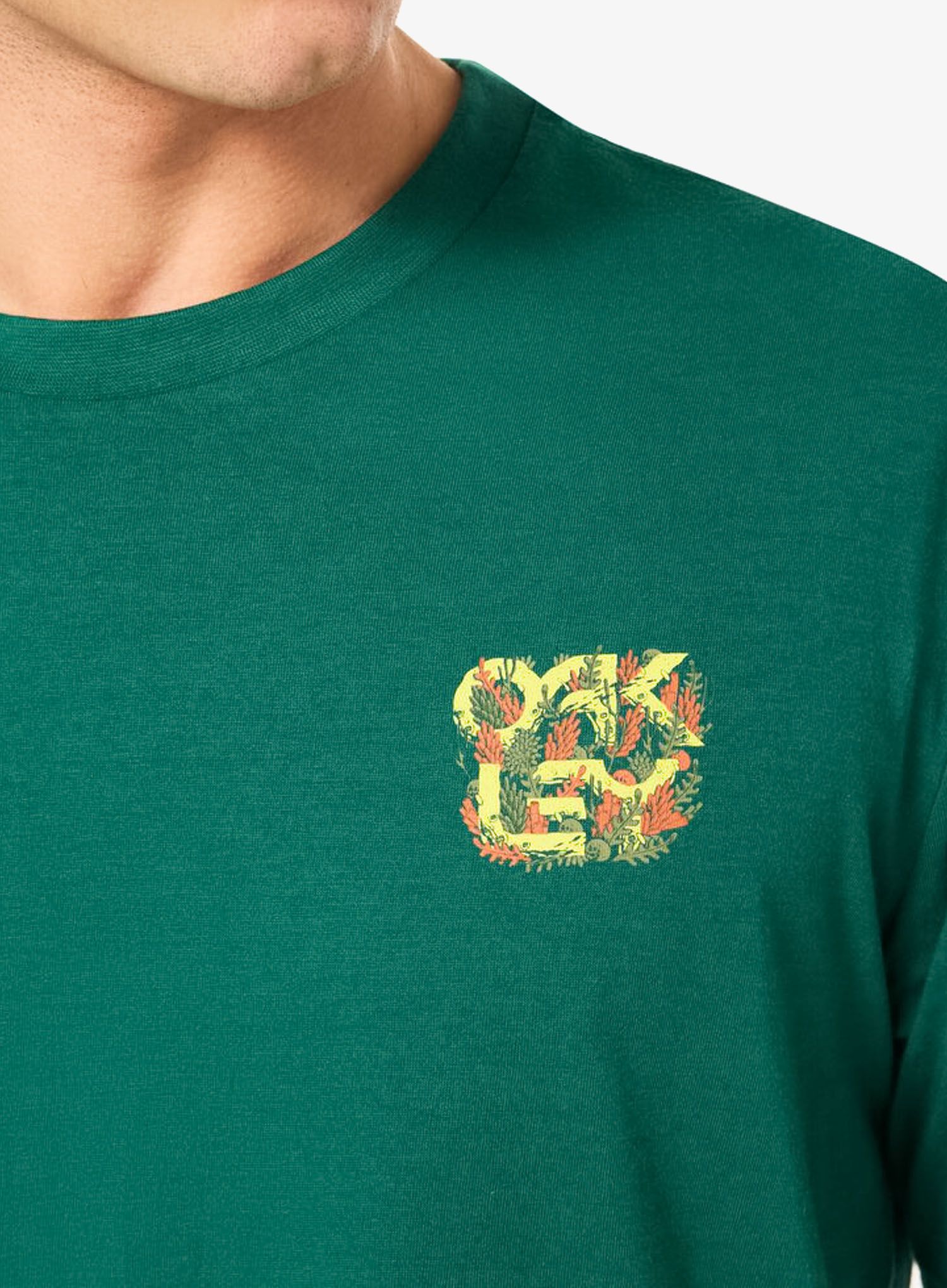 Majica s potiskom Oakley Sea Nassa Tee - viridian