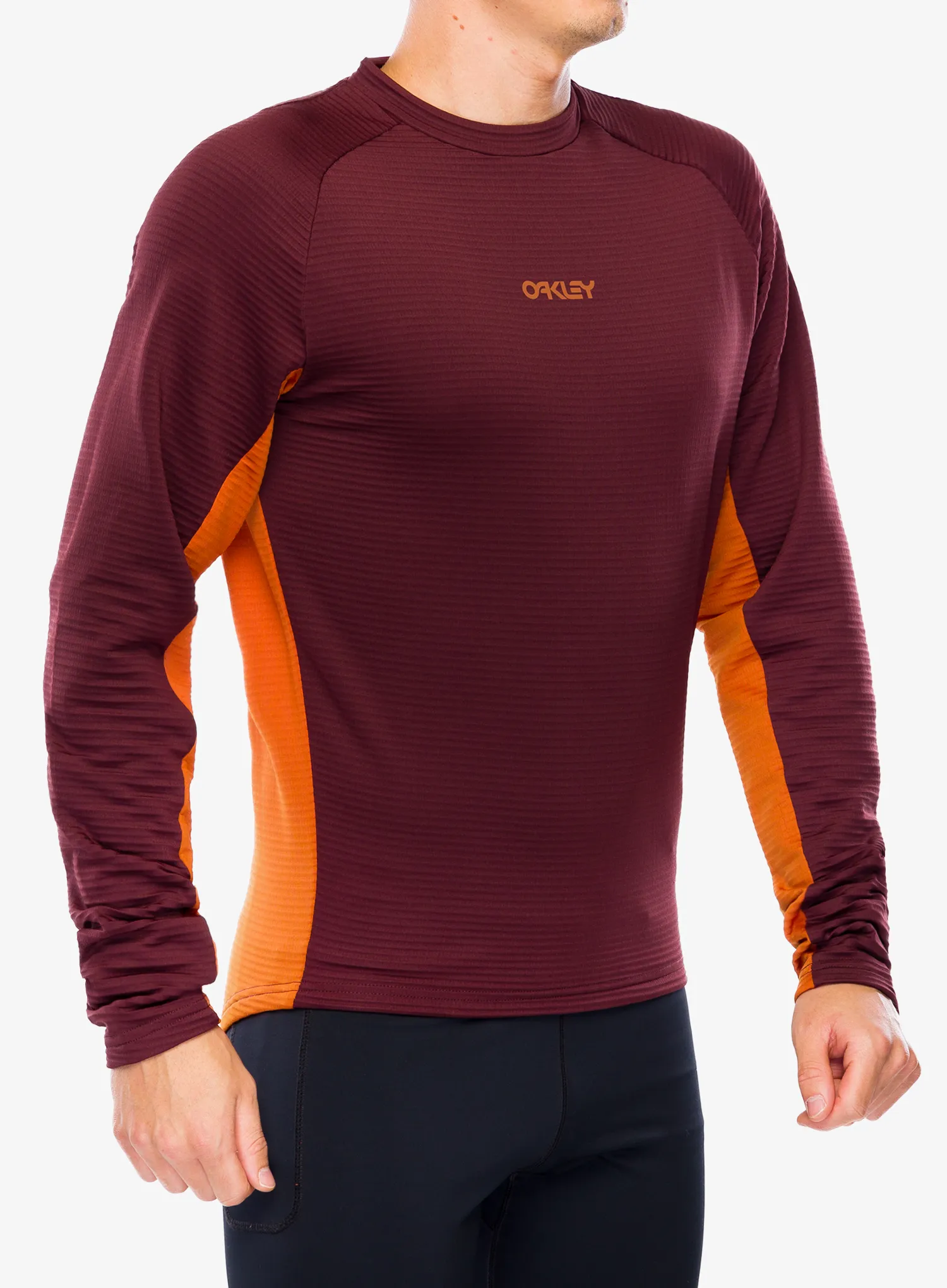 Kolesarska jopa Oakley Seeker Revel Thermal LS Jersey - grenache