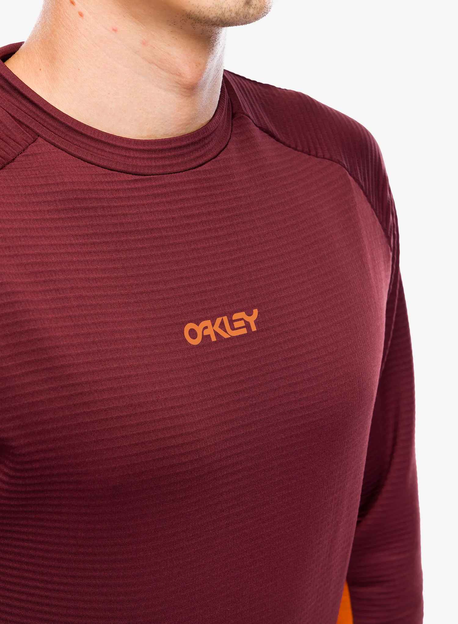 Kolesarska jopa Oakley Seeker Revel Thermal LS Jersey - grenache