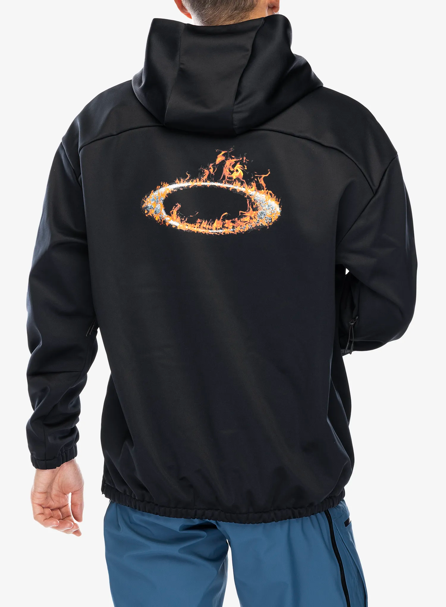 Jopica s kapuco Oakley Solar Rail Softshell Hoodie - blackout