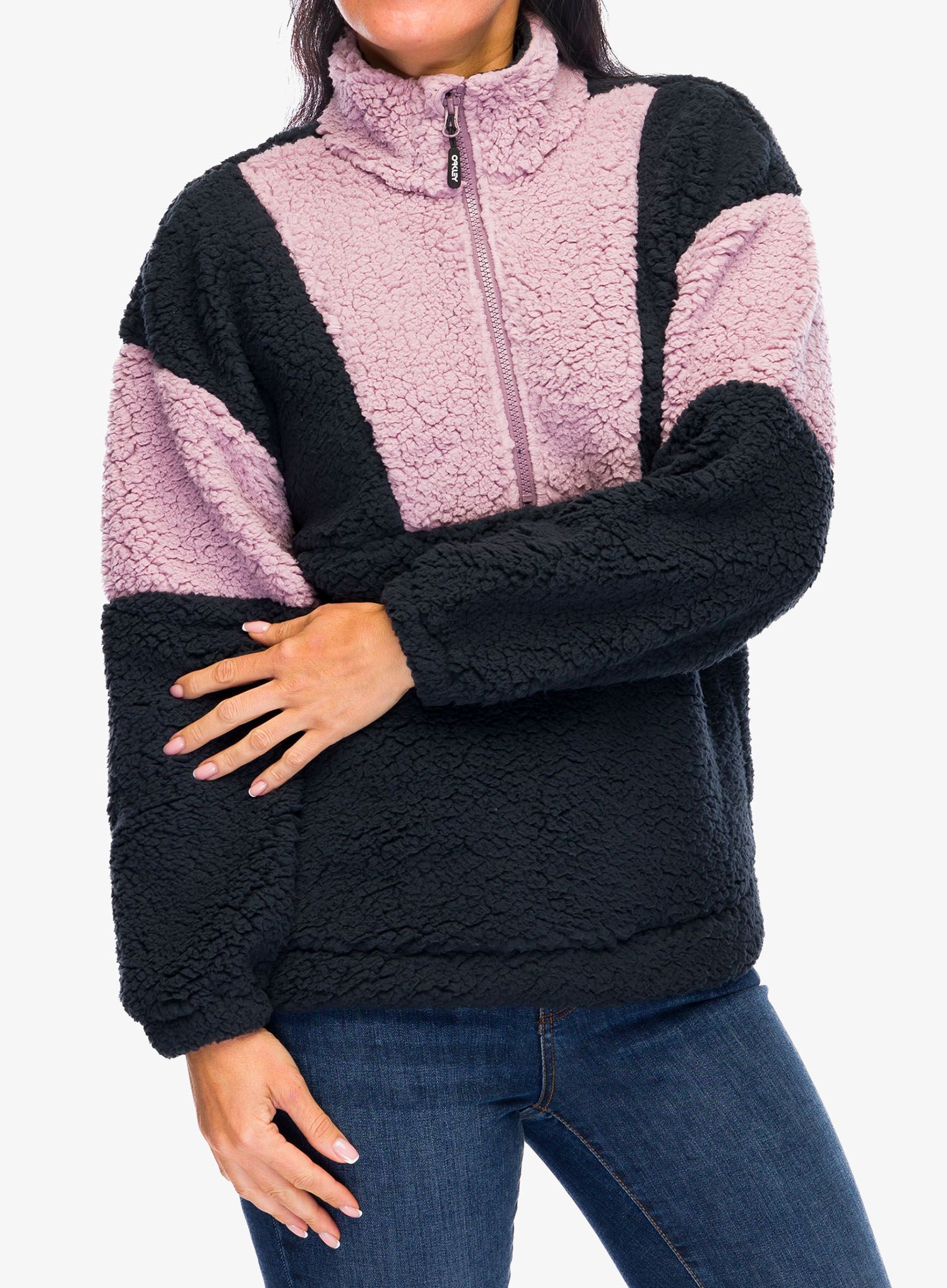 Ženski flis Oakley TNP Ember Half Zip RC Fleece - toadstool/black