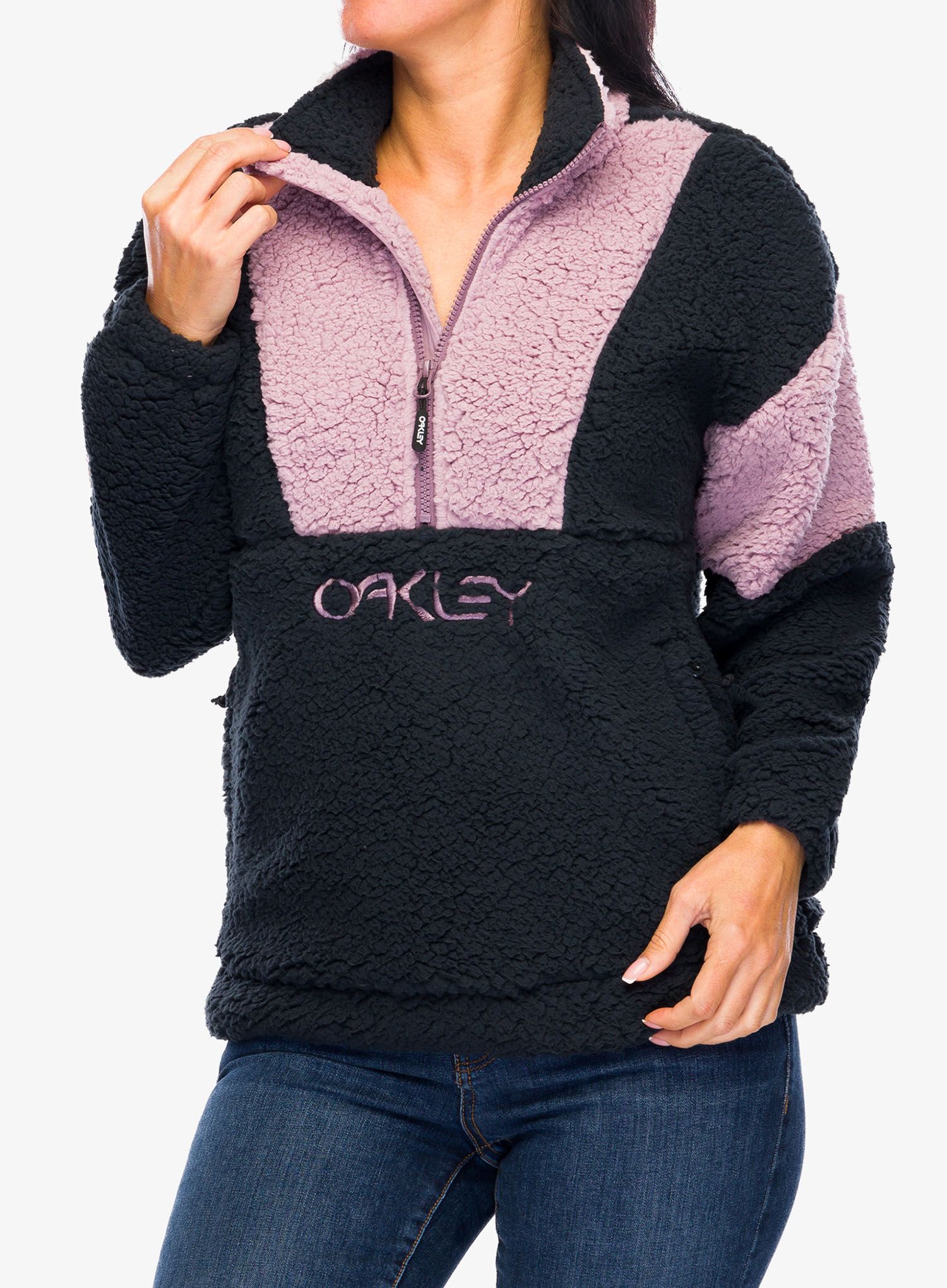 Ženski flis Oakley TNP Ember Half Zip RC Fleece - toadstool/black