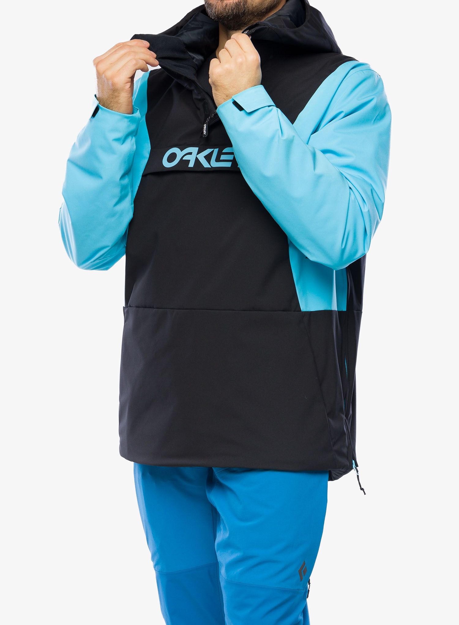 Smučarska jakna Oakley TNP TBT Insulated Anorak - black/bright blue