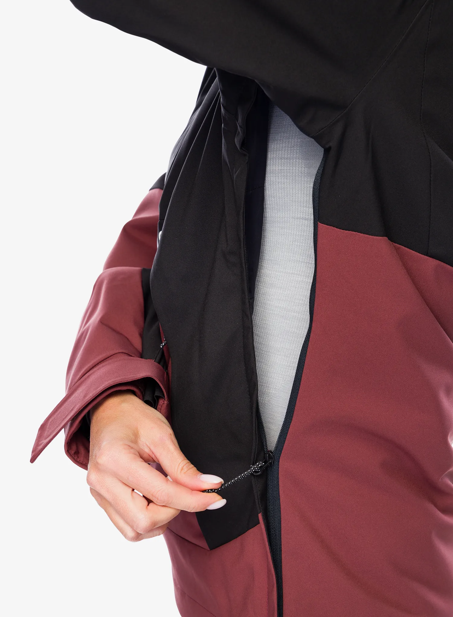 Ženska sintetična jakna Oakley TNP TBT Insulated Anorak - blackout/grenache