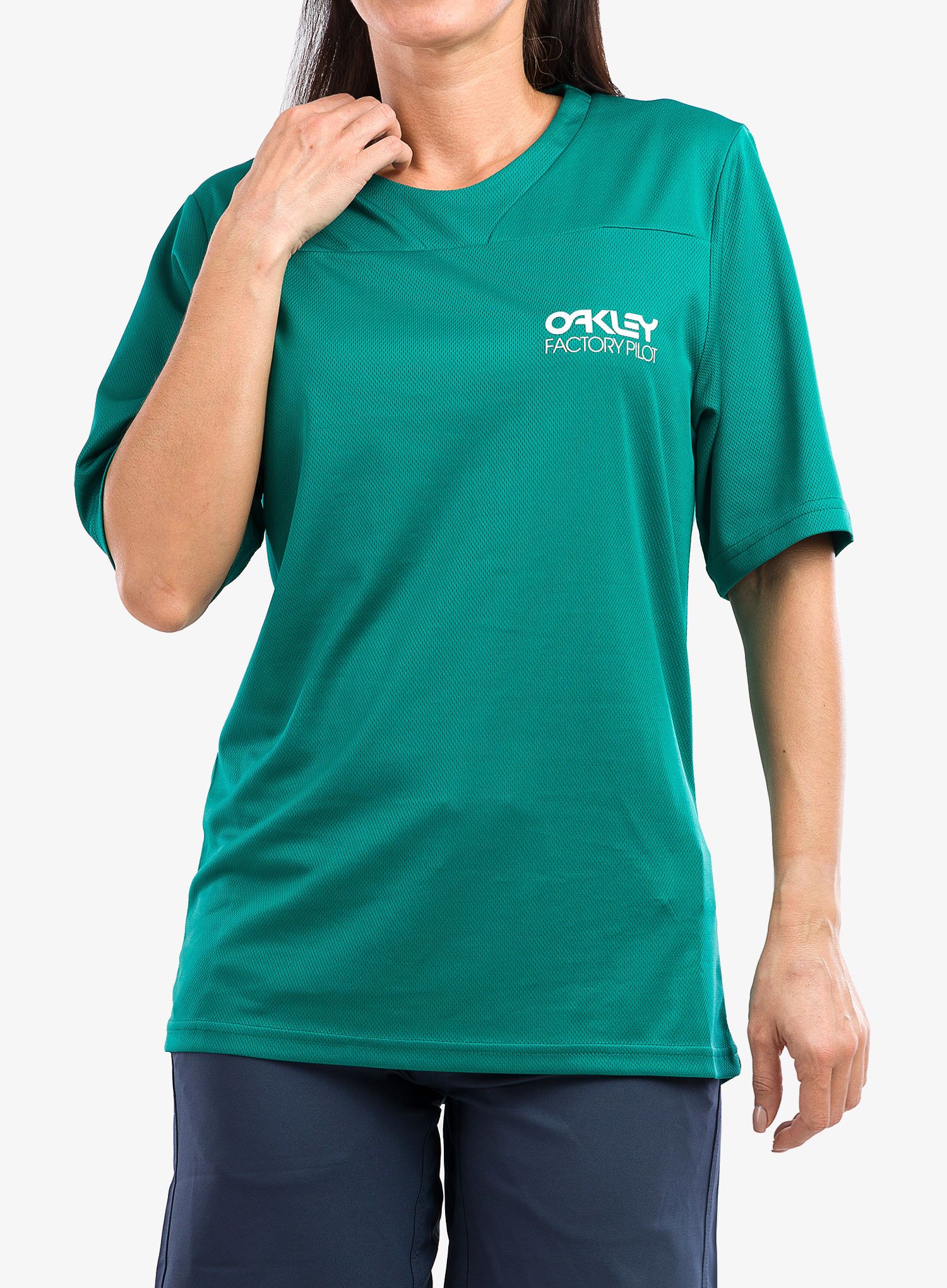 Ženska majica Oakley Factory Pilot Lite Ss Ii - green lake