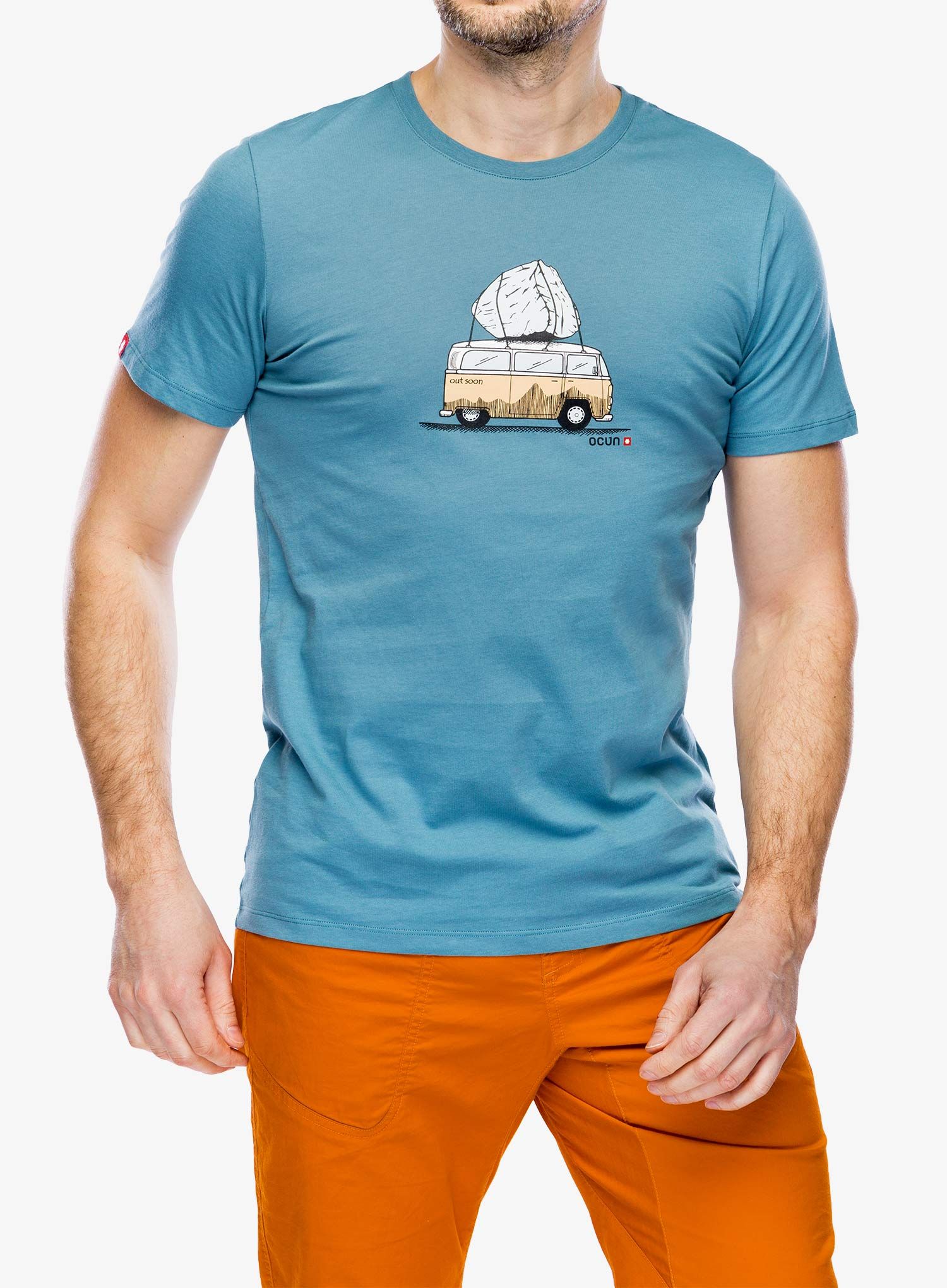 Majica Ocun Classic T Bus-Stone - blue hydro