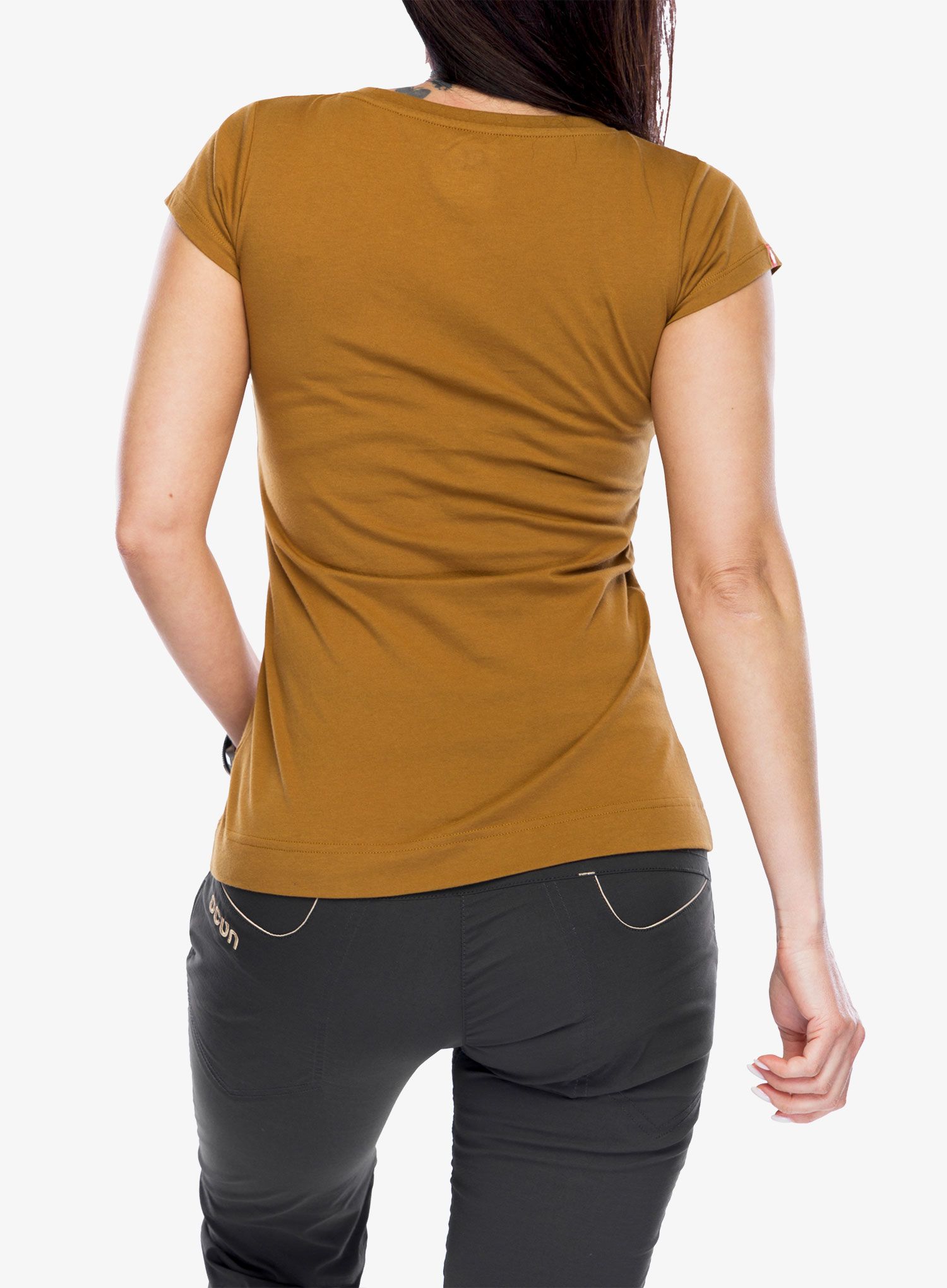 Ženska majica s potiskom Ocun Classic T Stoneman - brown bronze