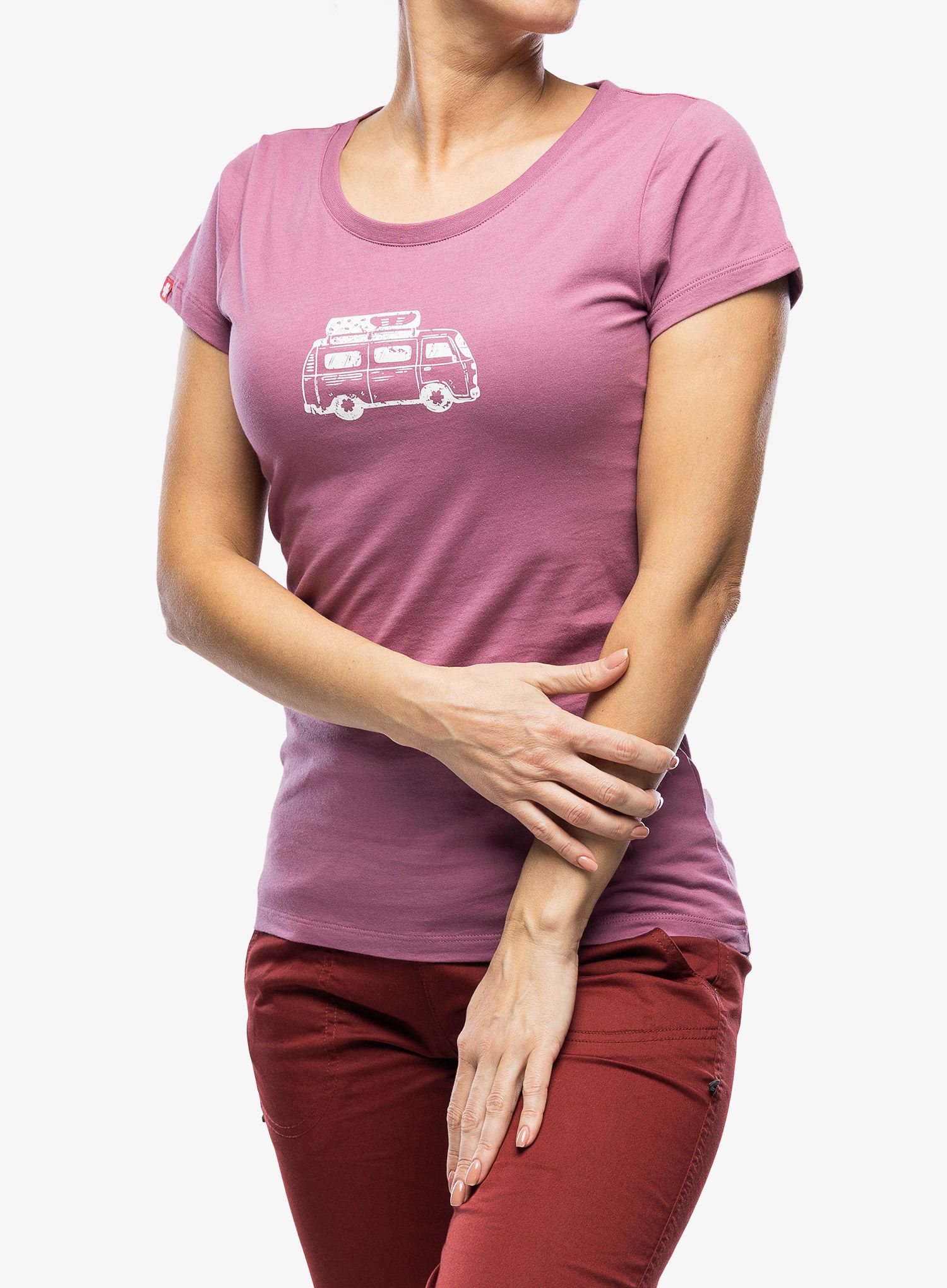 Ženska bombažna majica Ocun Classic T - pink mellow mauve van