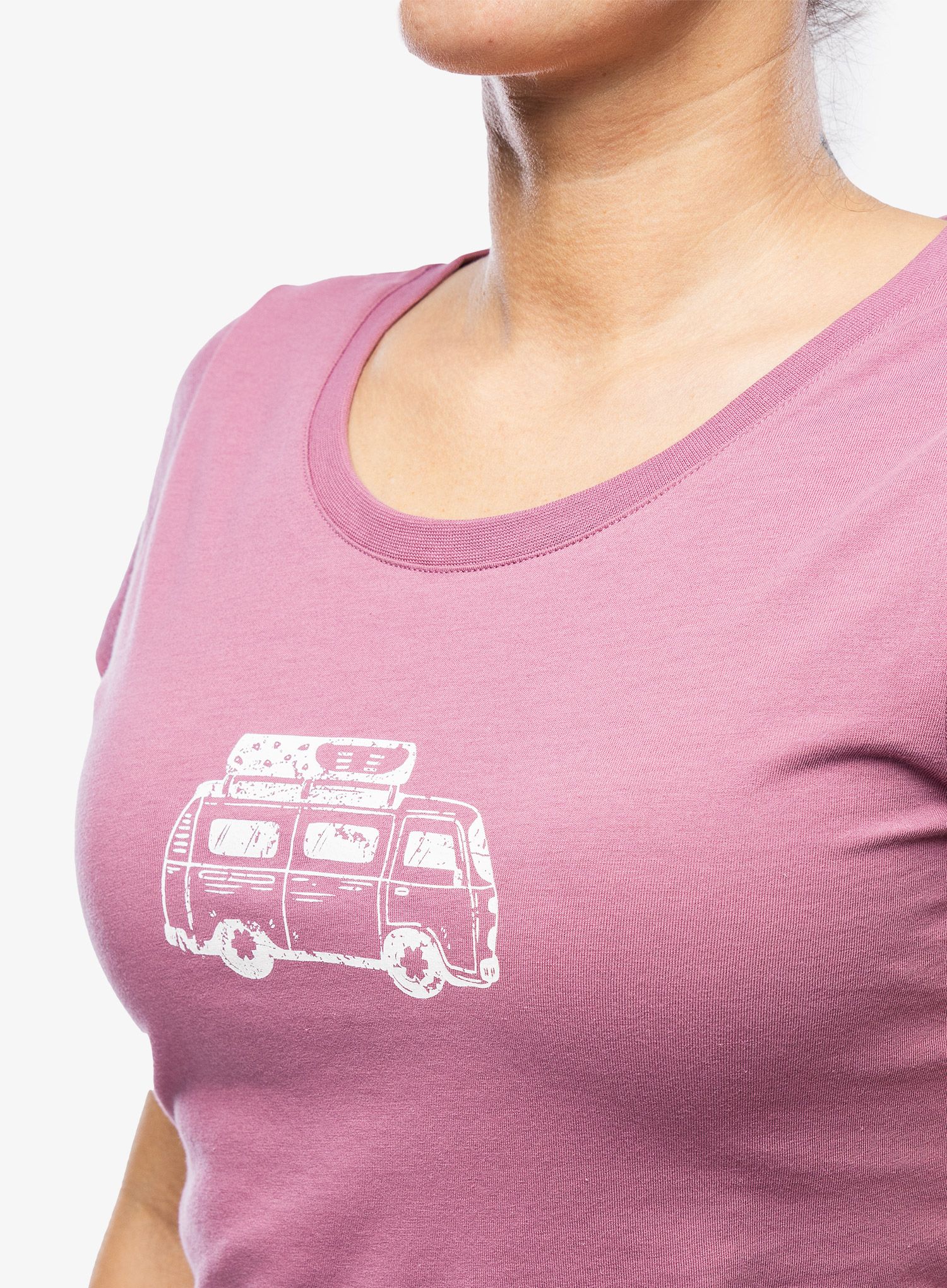 Ženska bombažna majica Ocun Classic T - pink mellow mauve van