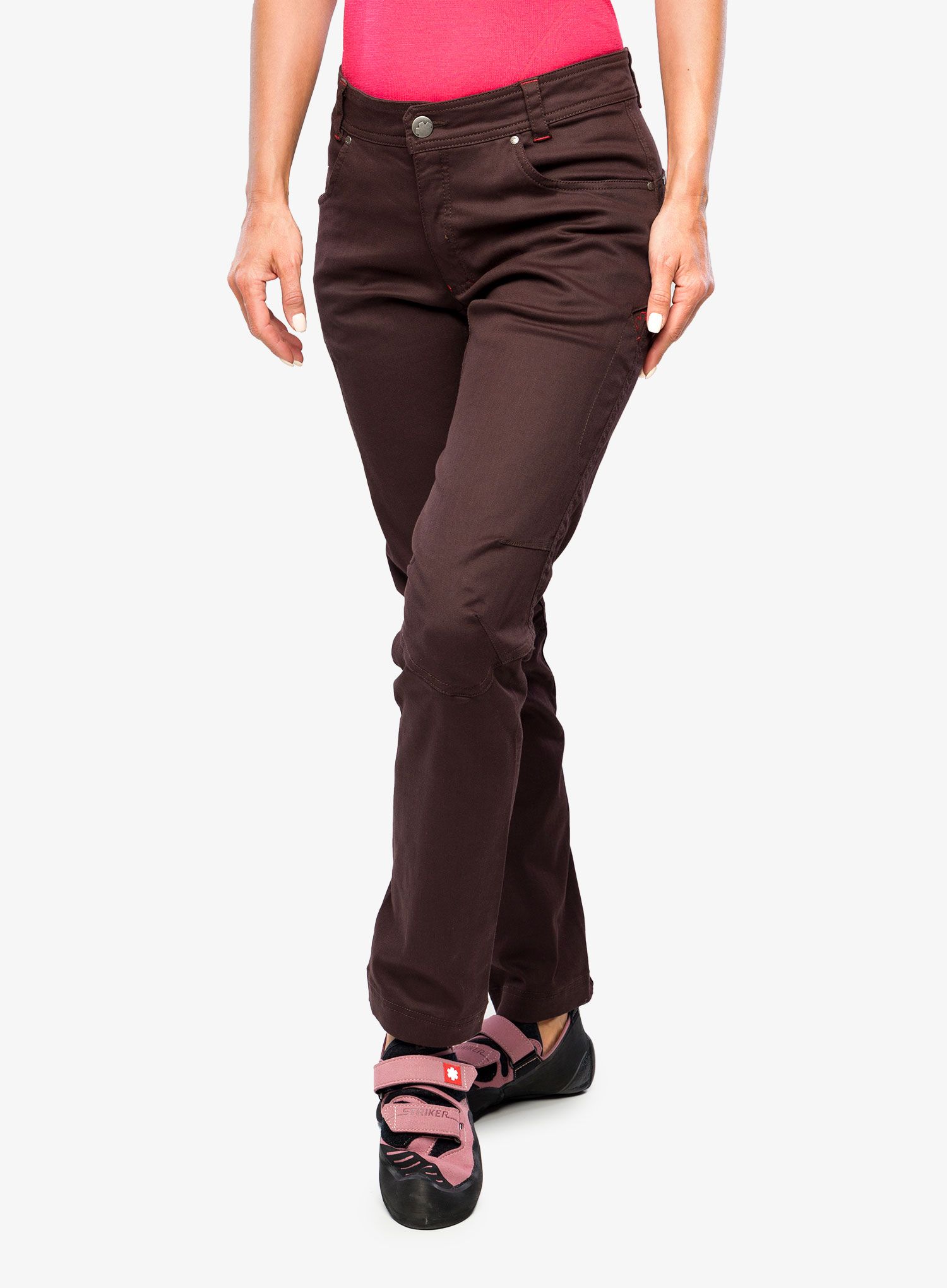 Plezalne hlače Ocun Cronos Pants - brown chocolate plum