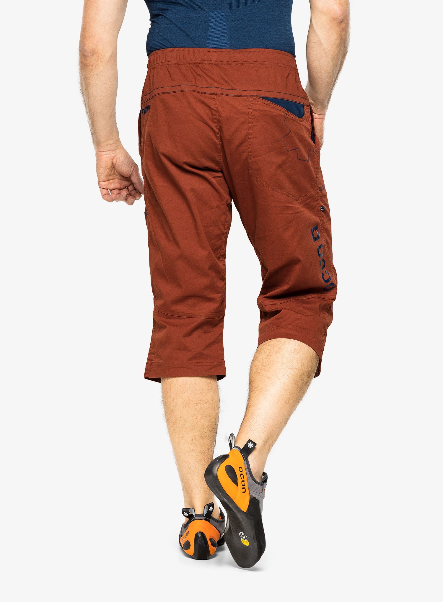 Plezalne kratke hlače Ocun Jaws 3/4 - brown brandy