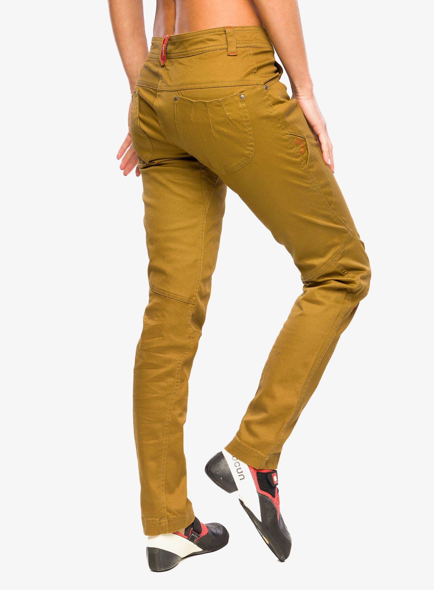 Ženske plezalne hlače Ocun Kaira Pants - brown breen