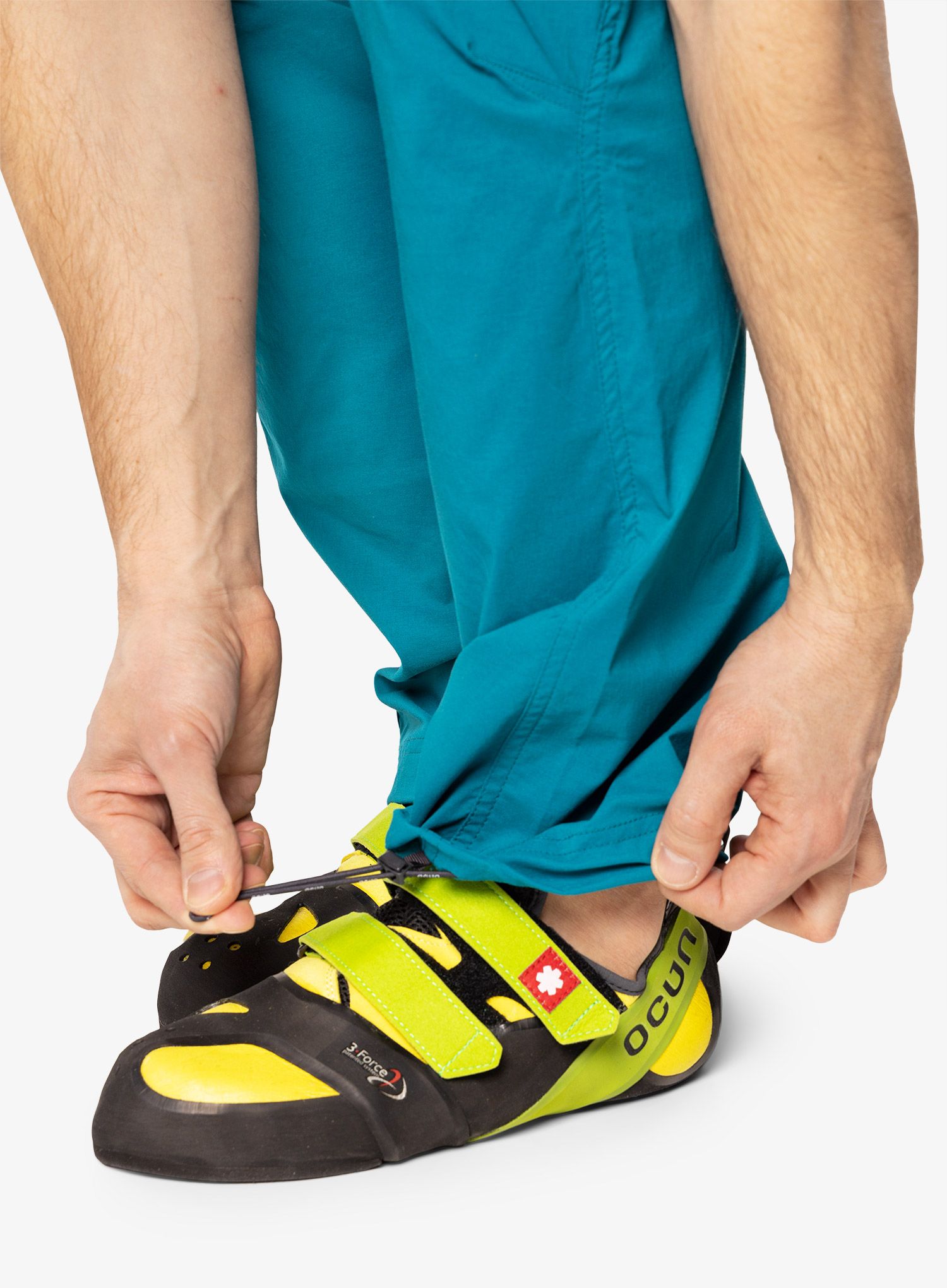 Plezalne hlače Ocun Mania Eco Pants - turquoise deep lagoon
