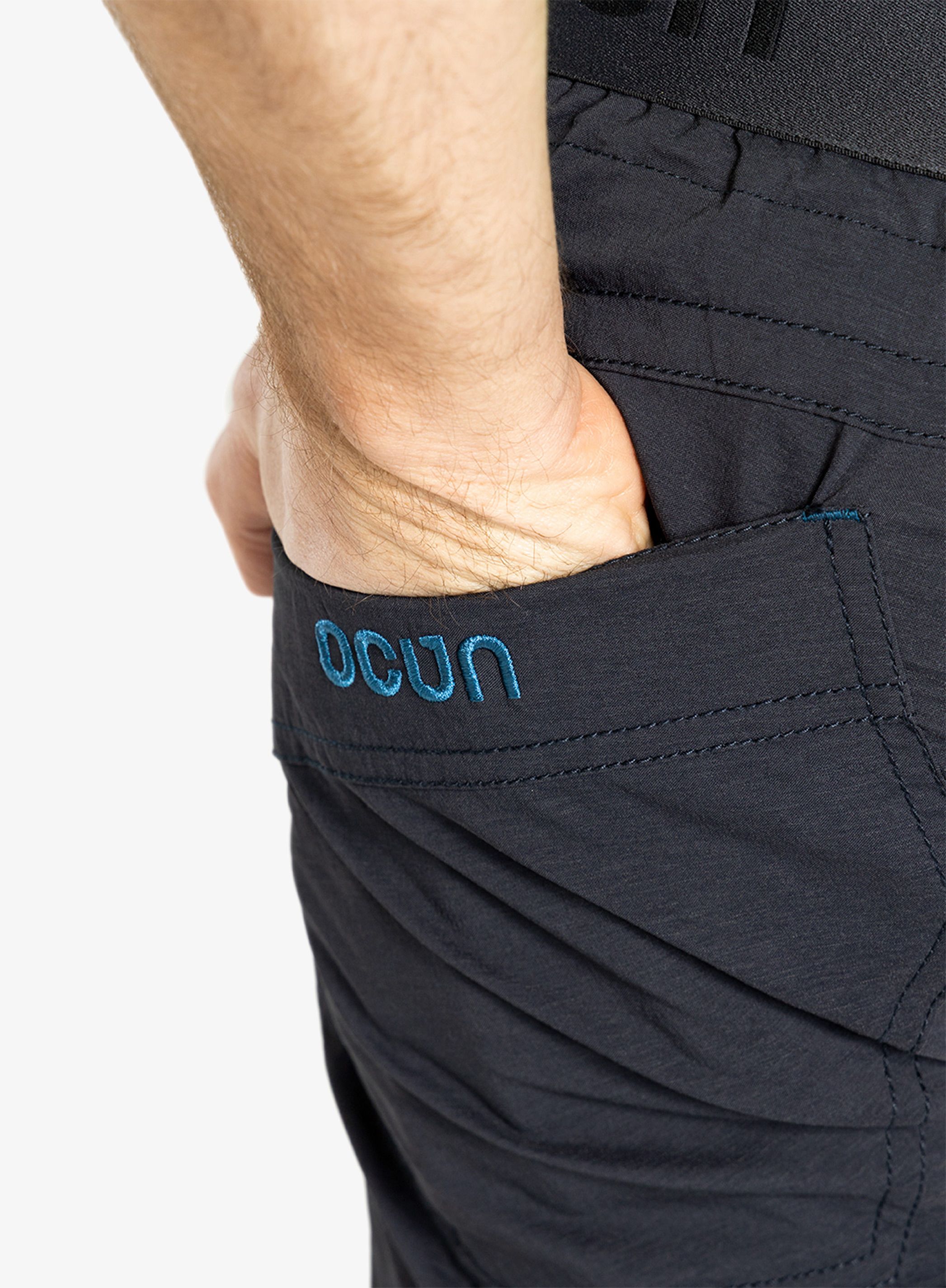 Moške plezalne kratke hlače Ocun Mania Eco Shorts - anthracite dark navy