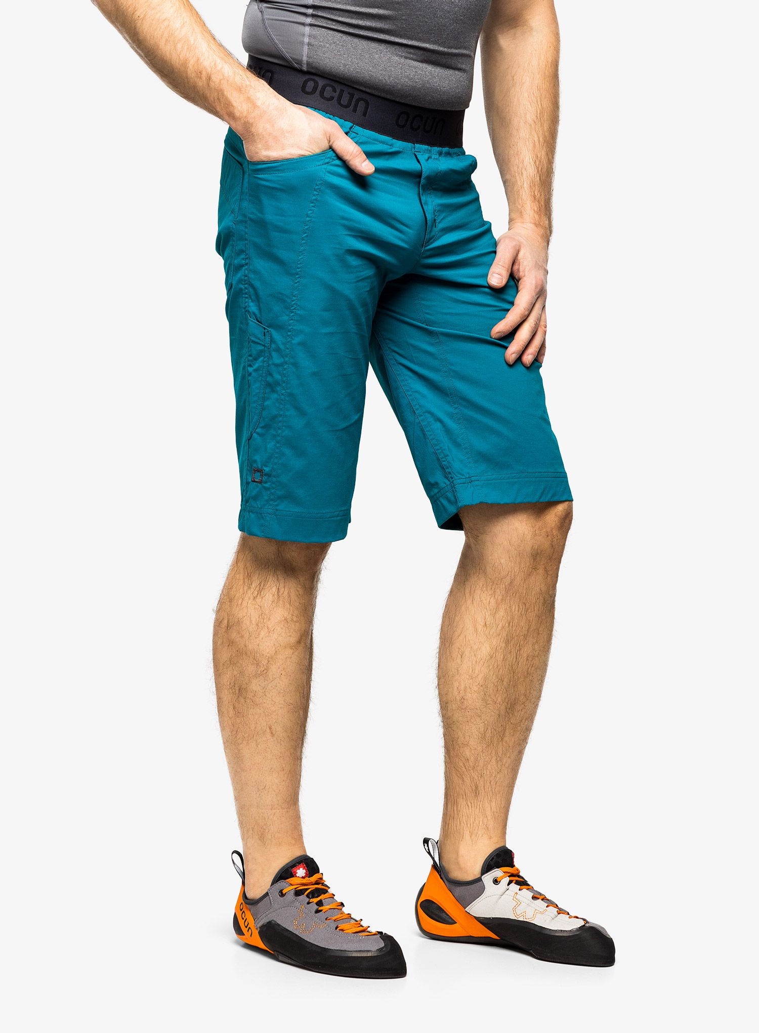Plezalne kratke hlače Ocun Mania Eco Shorts - turquoise deep lagoon