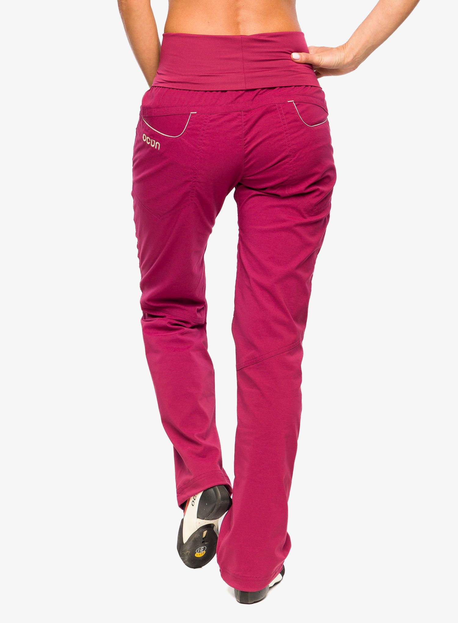 Ženske plezalne hlače Ocun Noya Pants - wine rhododendron