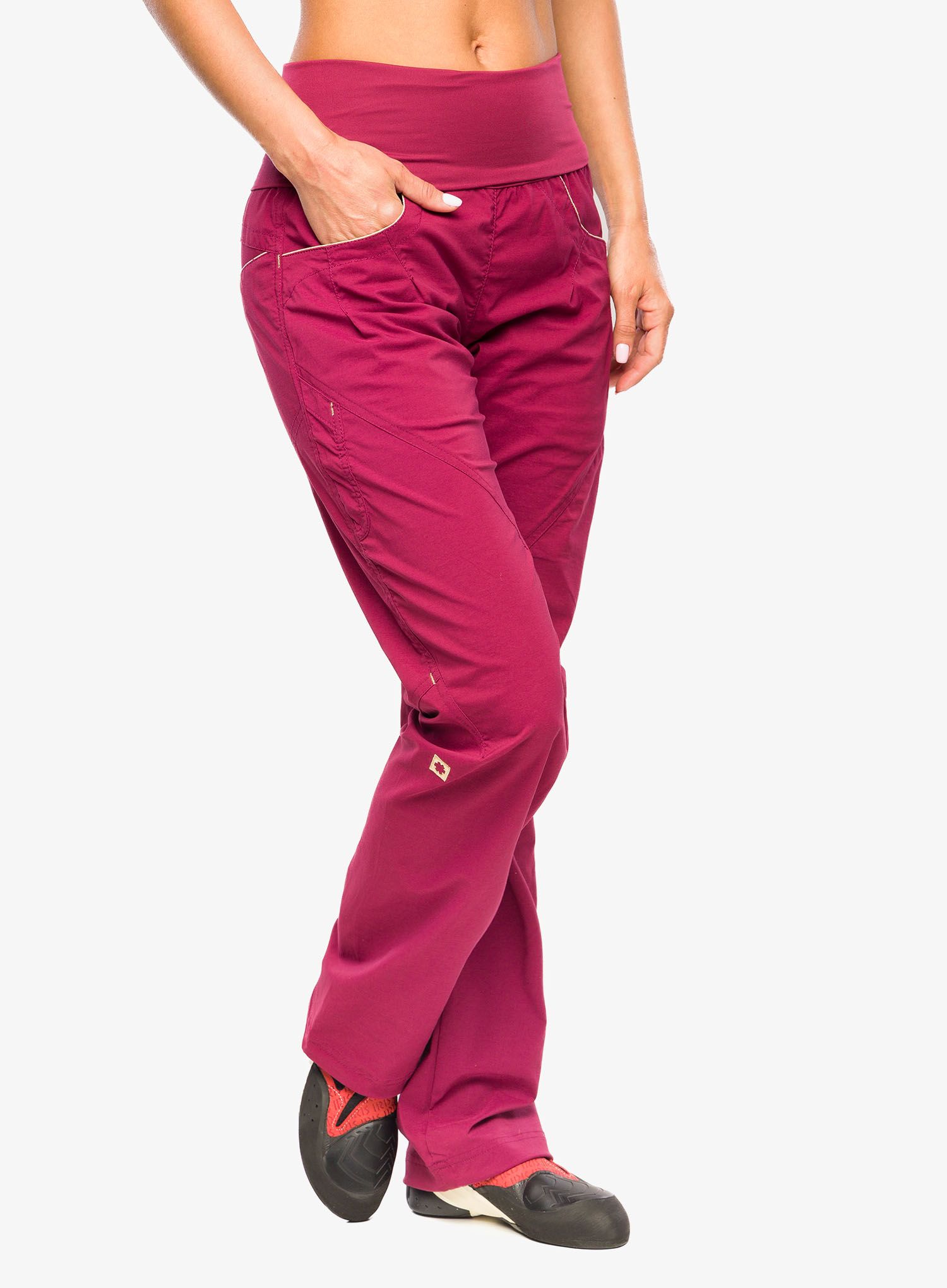 Ženske plezalne hlače Ocun Noya Pants - wine rhododendron